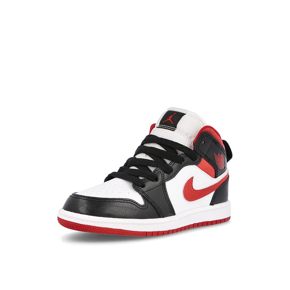 Jordan Air Jordan 1 Mid PS White / Gym Red - Black Detailfoto | Overkill