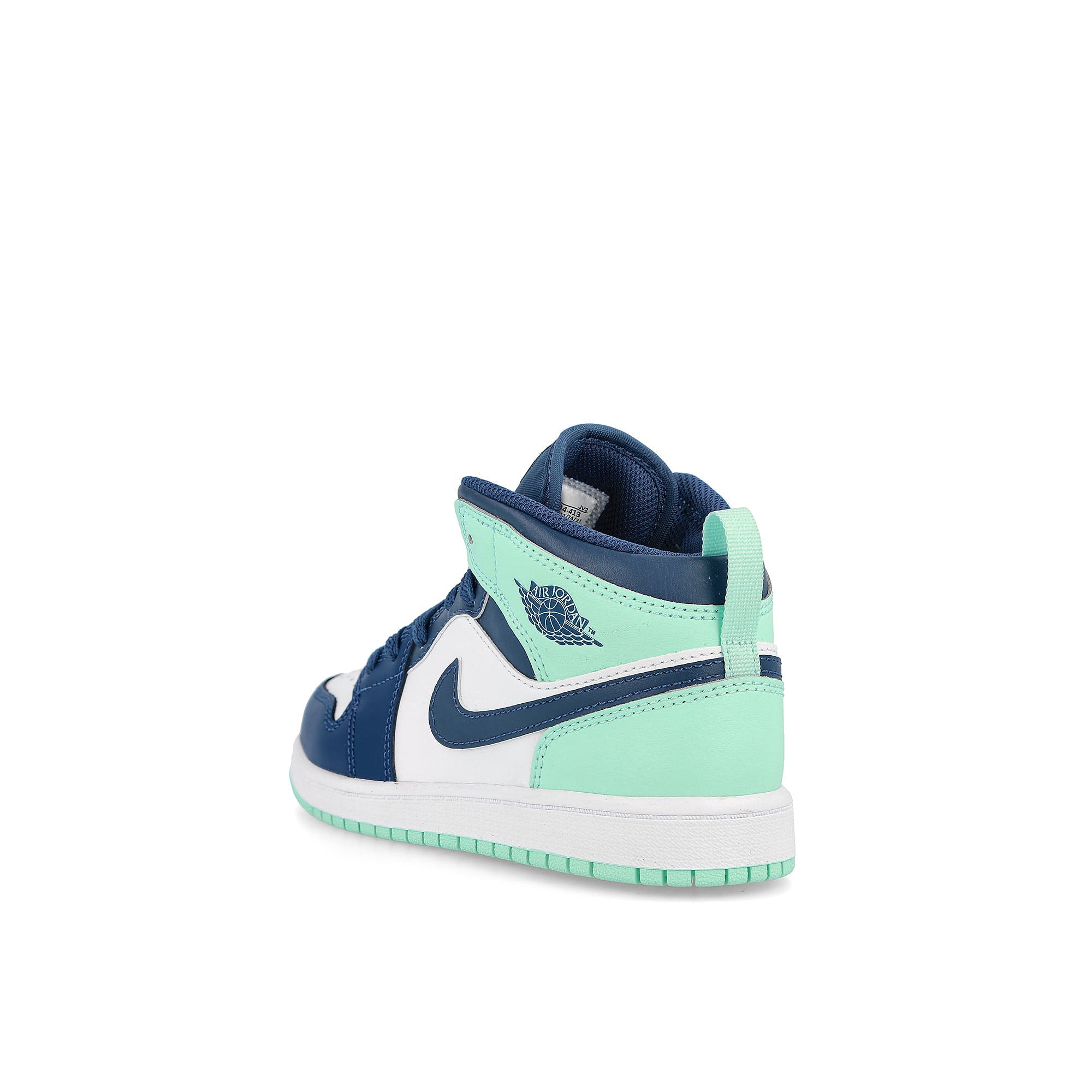 Jordan Air Jordan 1 Mid PS Mystic Navy / Mint Foam - White Close-up | Overkill