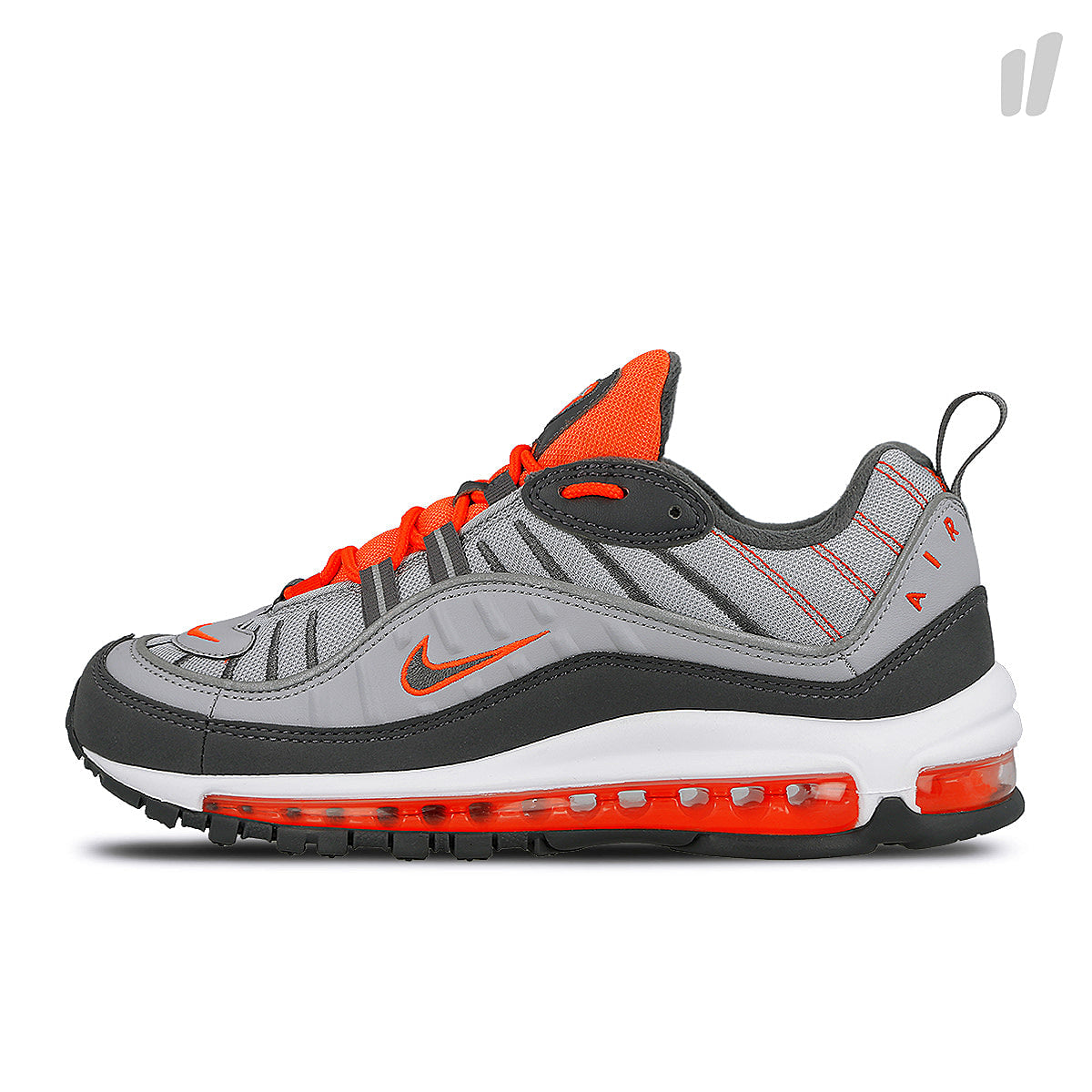 Nike air max 98 Wolf Grey / Dark Grey - Total Crimson Sneakers 640744 006 | Overkill