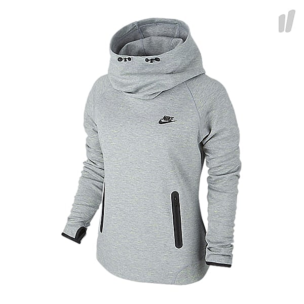 Nike Wmns Tech Fleece Hoodie Grey Heather Hoodies 642663 063 | Overkill
