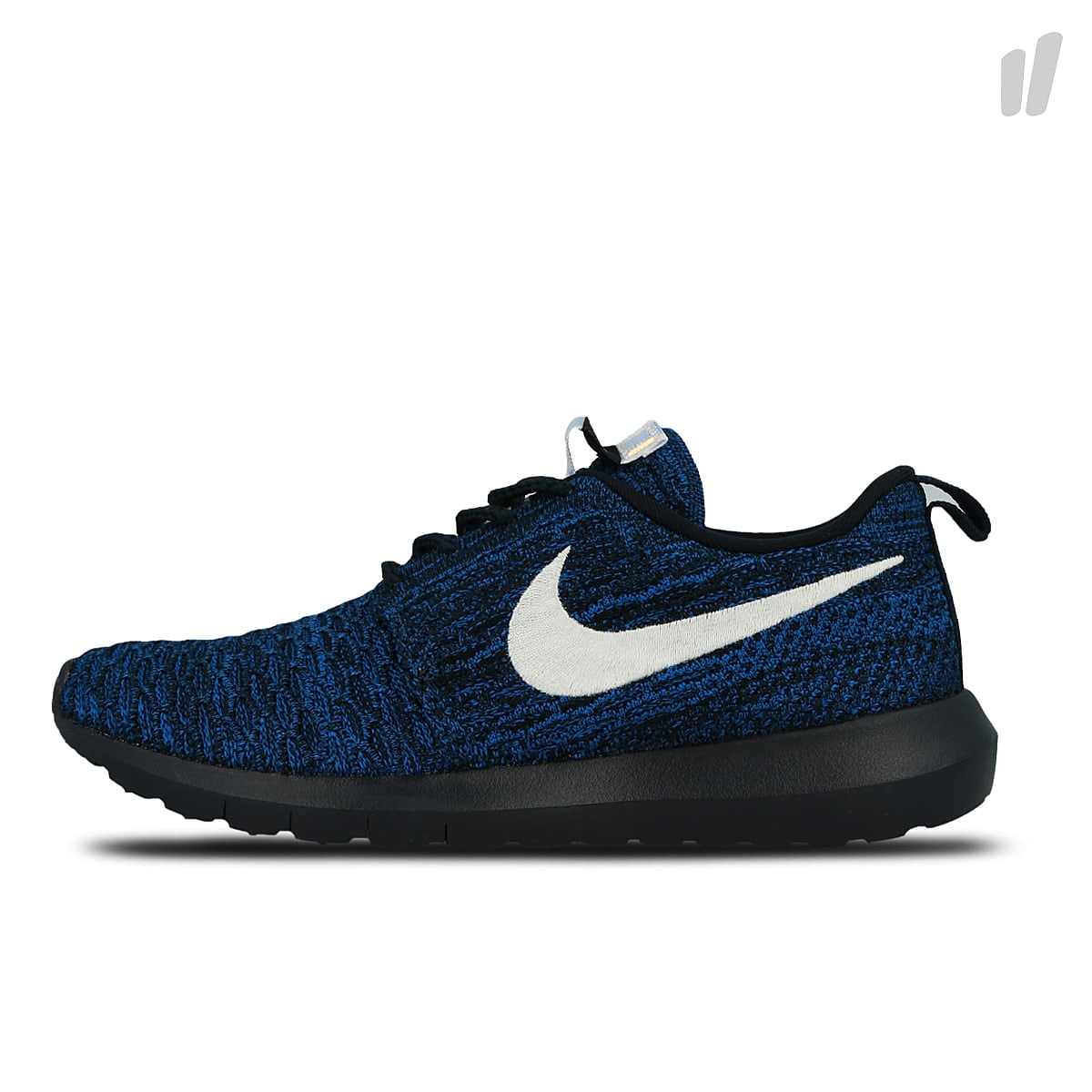 Nike roshe nm flyknit Dark Obsidian-White - Racer Blue Sweatshirts 677243 404 | Overkill