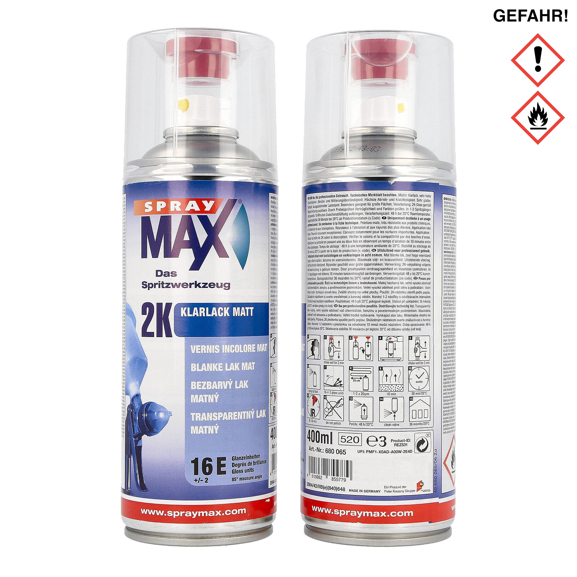SprayMax 2K Klarlack 400 ml Cans 680061 | Overkill