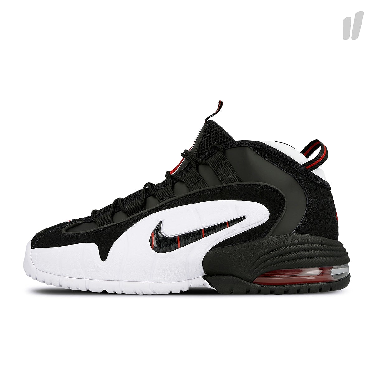 Nike air max penny Black-Black - White - University Red Sneakers 685153 003 | Overkill