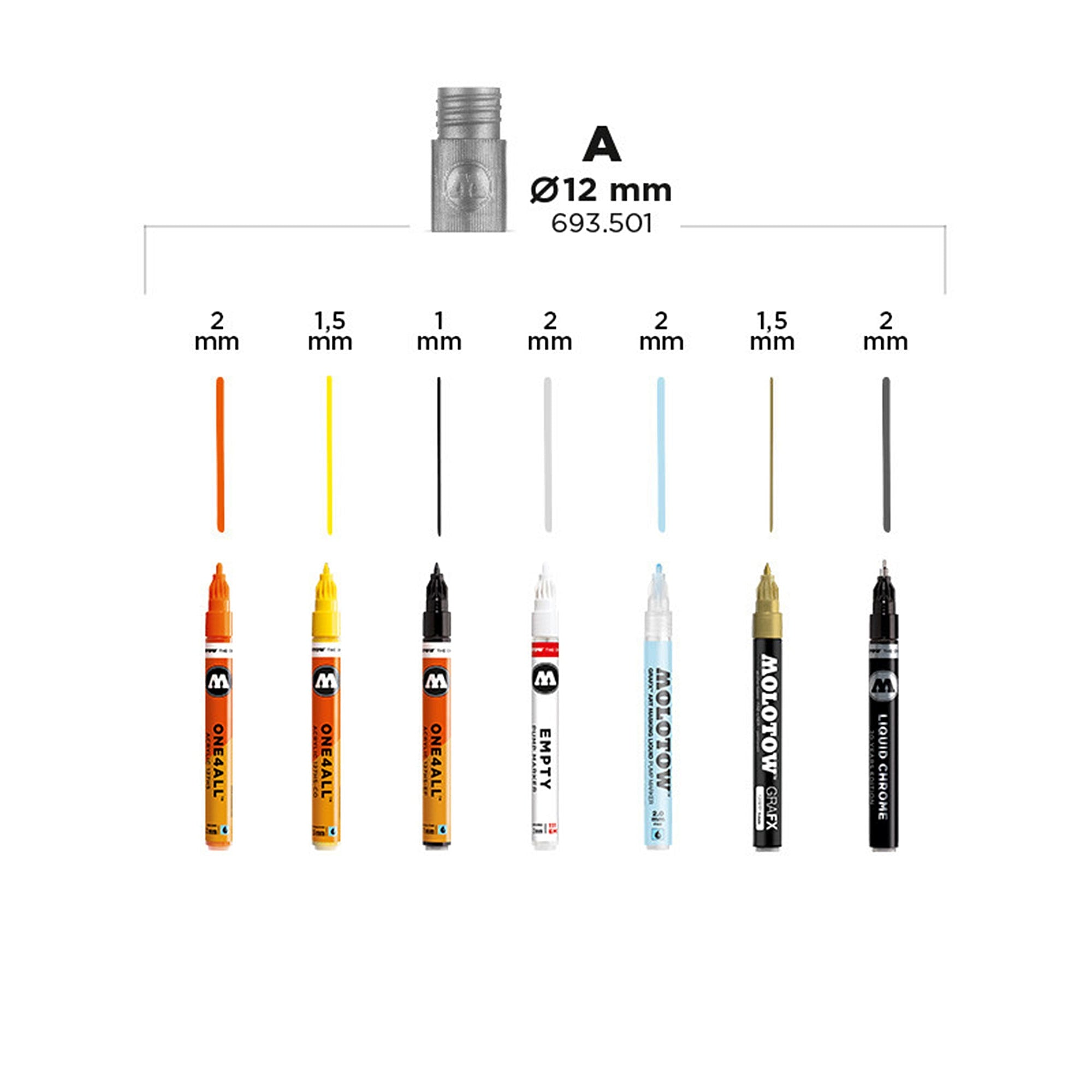 Molotow marker refill extension a 0 Marker Material | Overkill