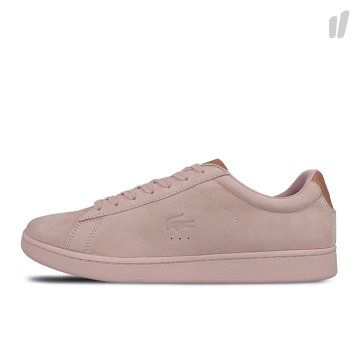 Lacoste carnaby evo 317 9 spm Light Pink Nubuck Sneakers 7-34SPM006015J | Overkill