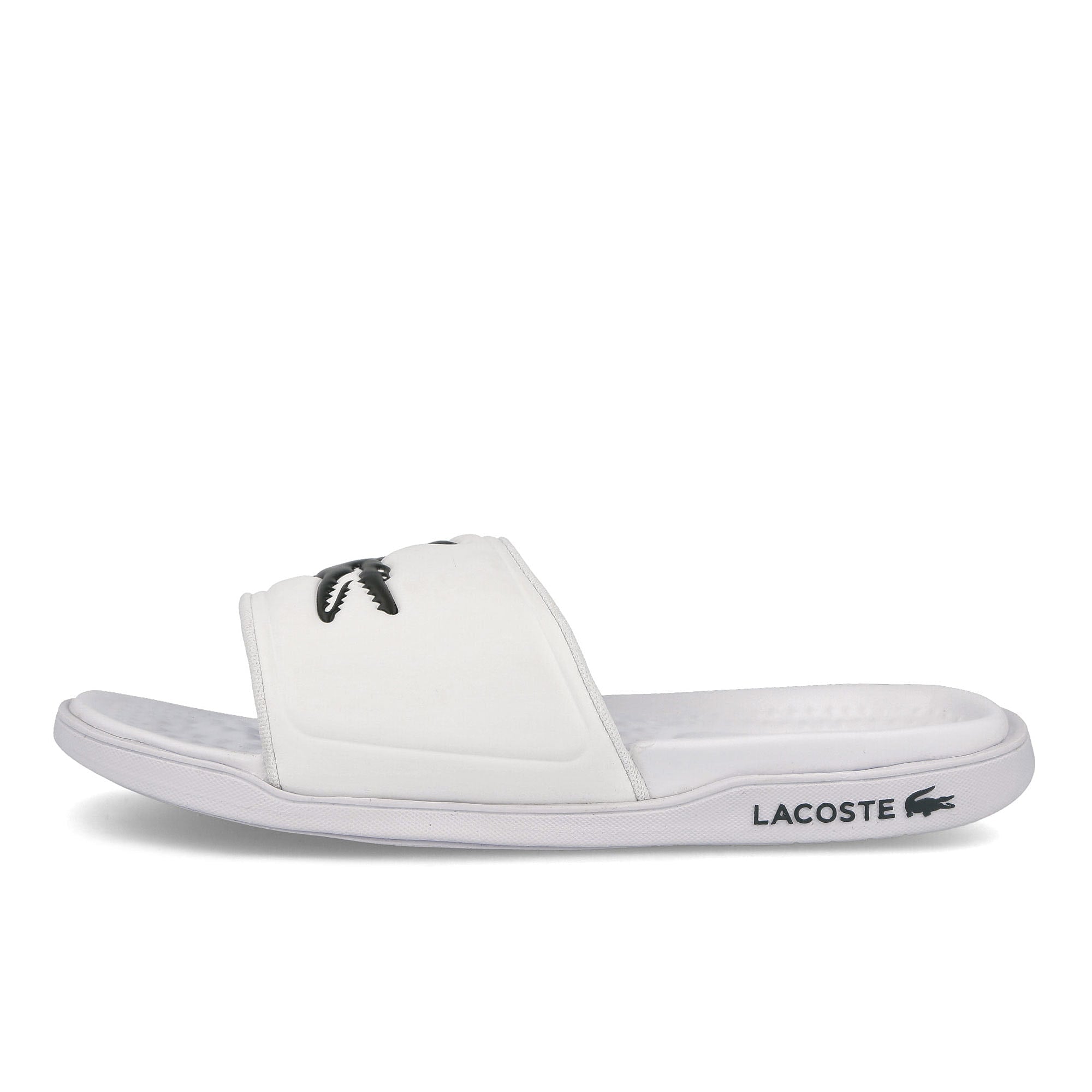 Lacoste croco dualiste White Slides, Sandals & Slippers 7-43CMA00201R5 | Overkill