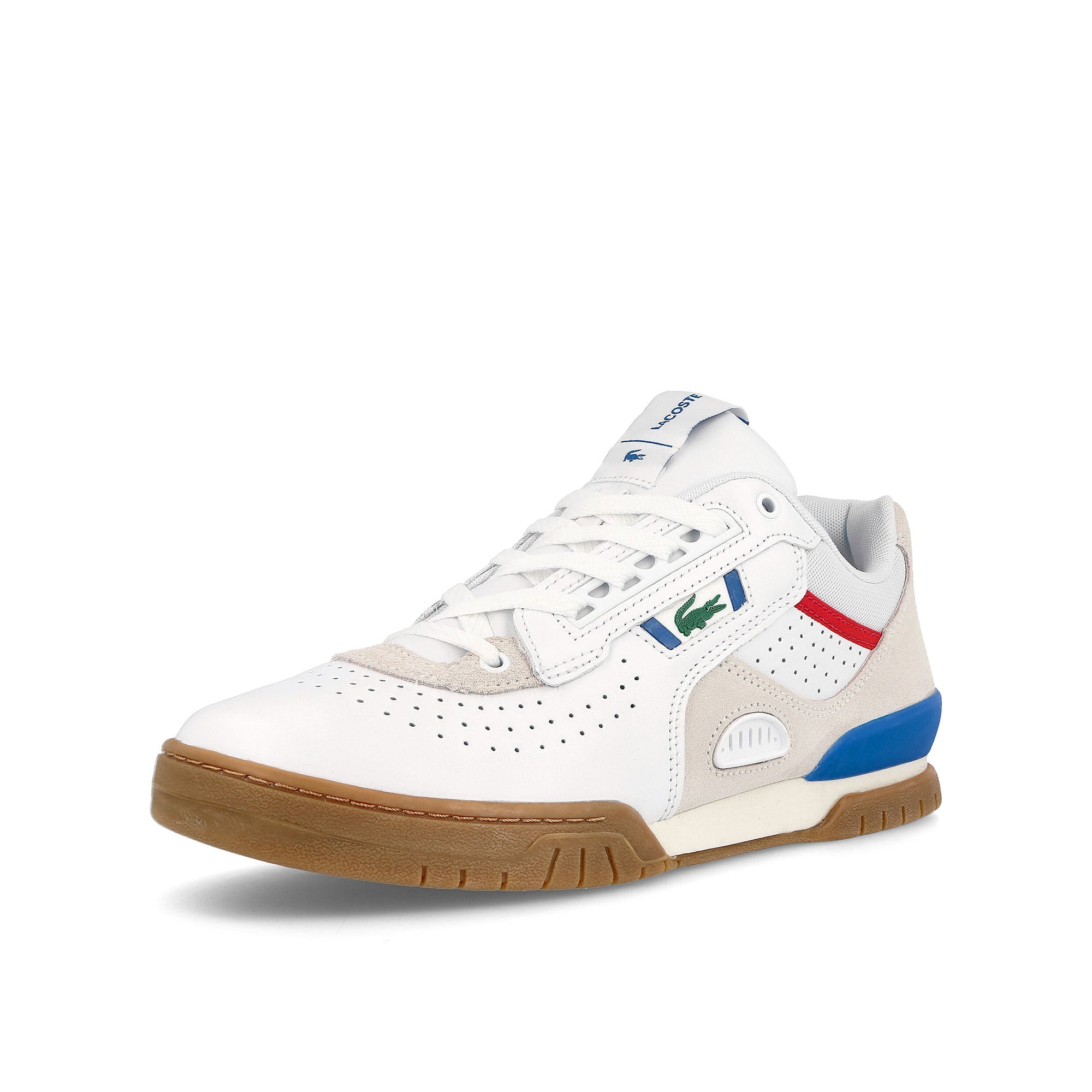 Lacoste m89 222 1 sma White-Blue Sneakers Close Up | Overkill