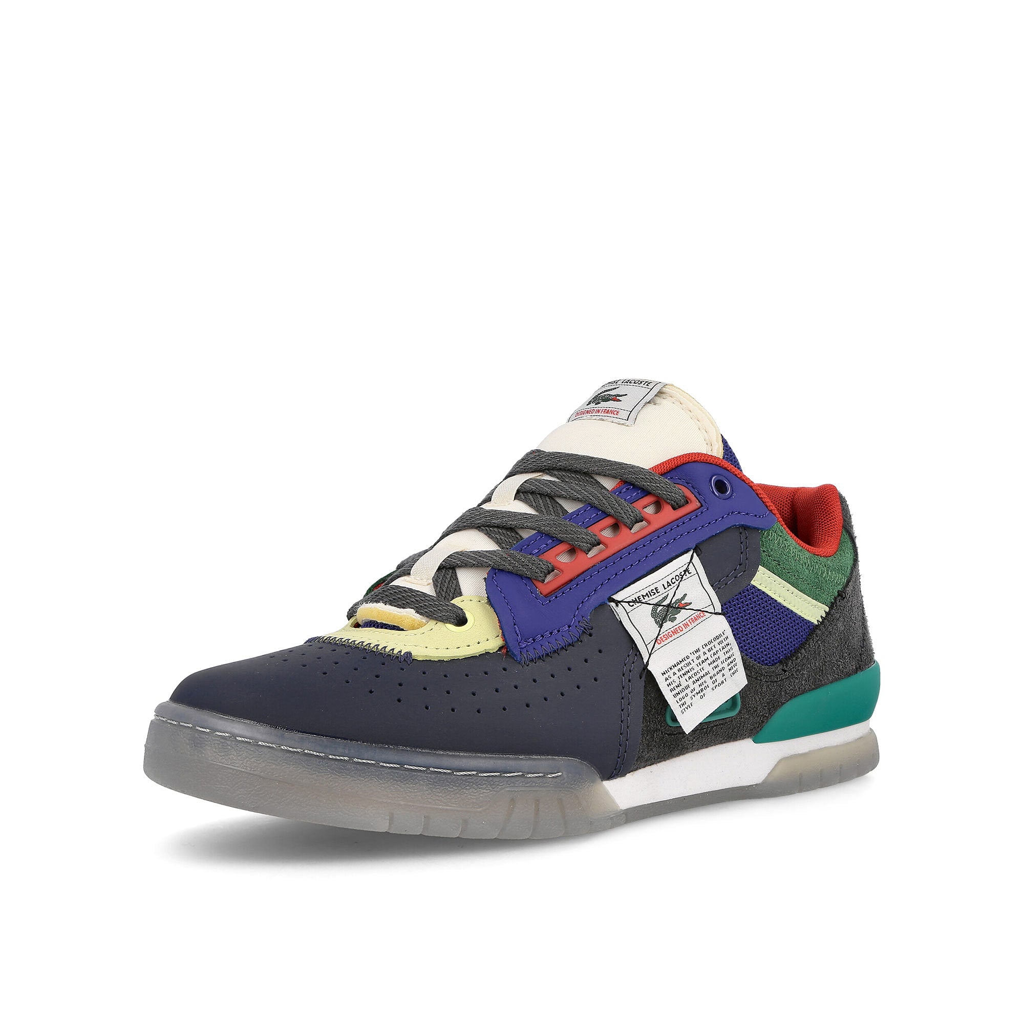 Lacoste M89 222 2 SMA Blue-Red Sneakers Close Up | Overkill