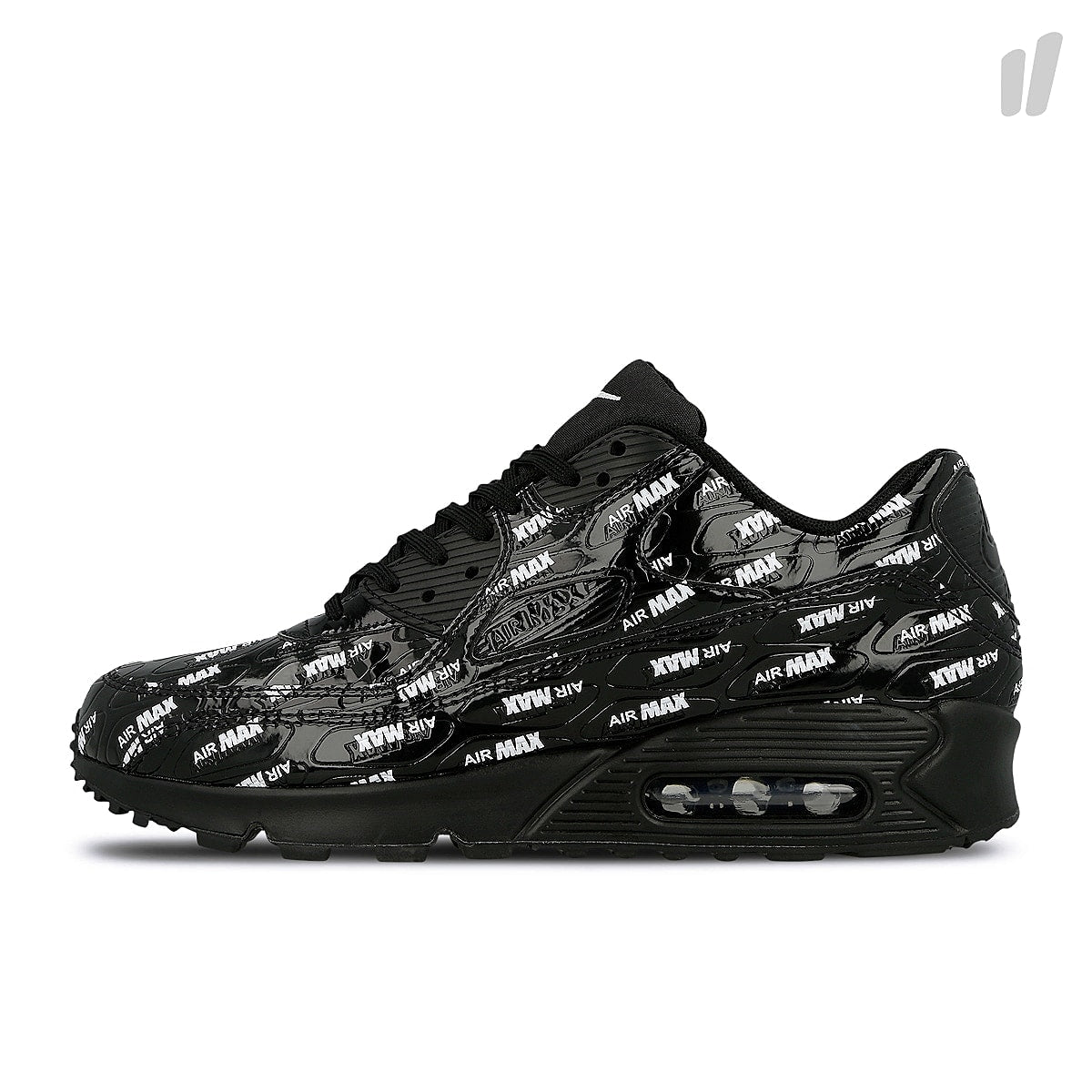 Nike air max 90 premium Black-Black - White Low Top Sneakers 700155 015 | Overkill