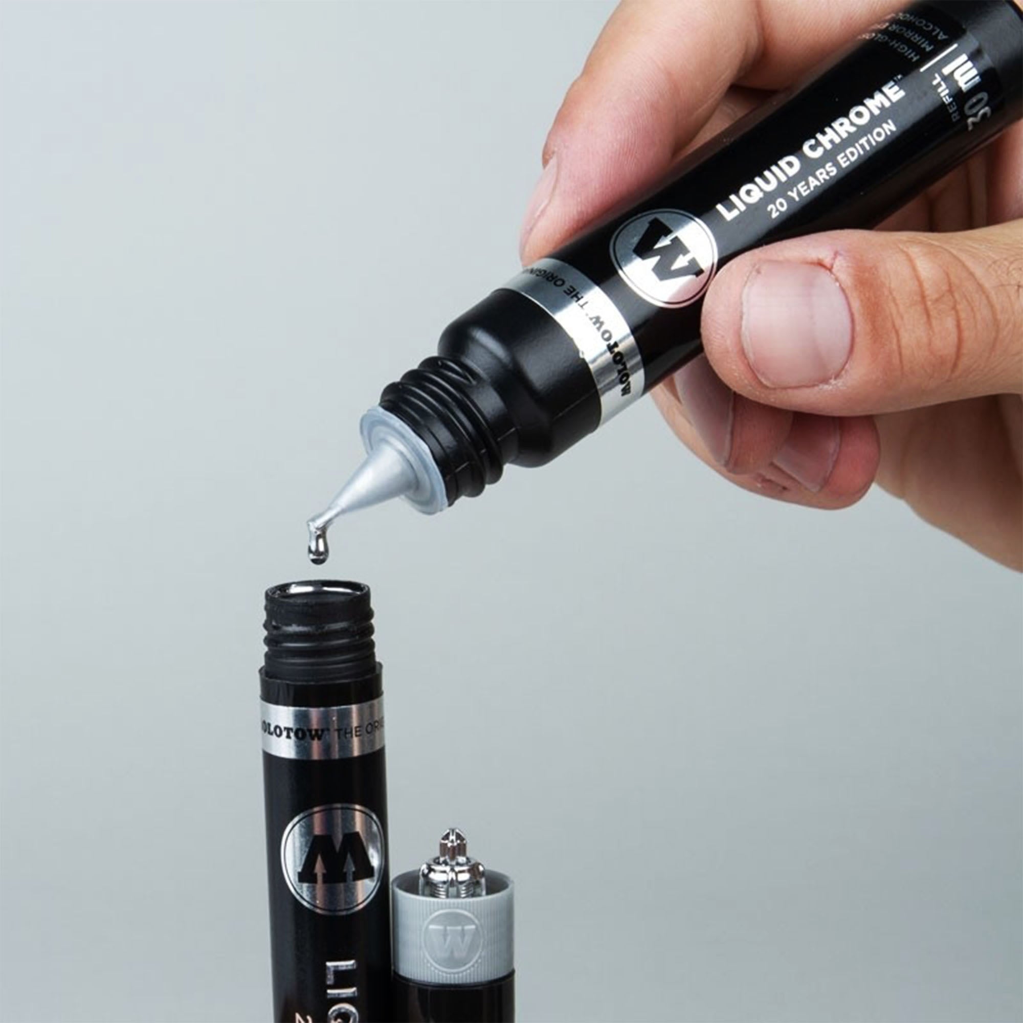 Molotow Liquid Chrome Twin Marker 1,5 - 4 mm 0 Marker Material | Overkill