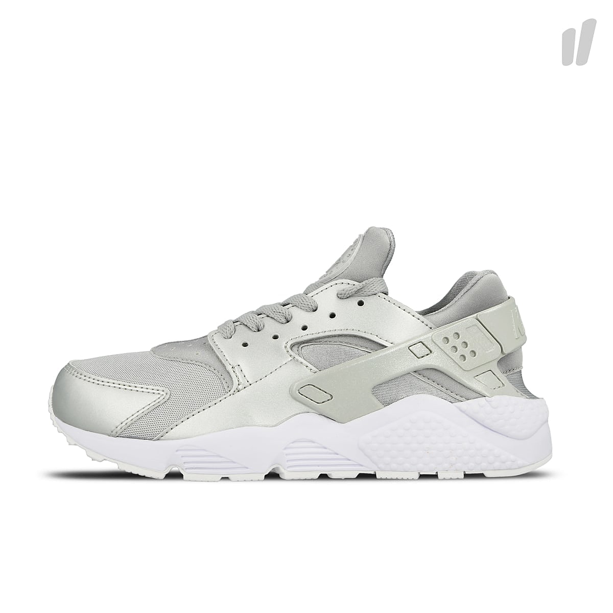 Nike air huarache run premium Metallic Silver / Metallic Silver Low Top Sneakers 704830 008 | Overkill