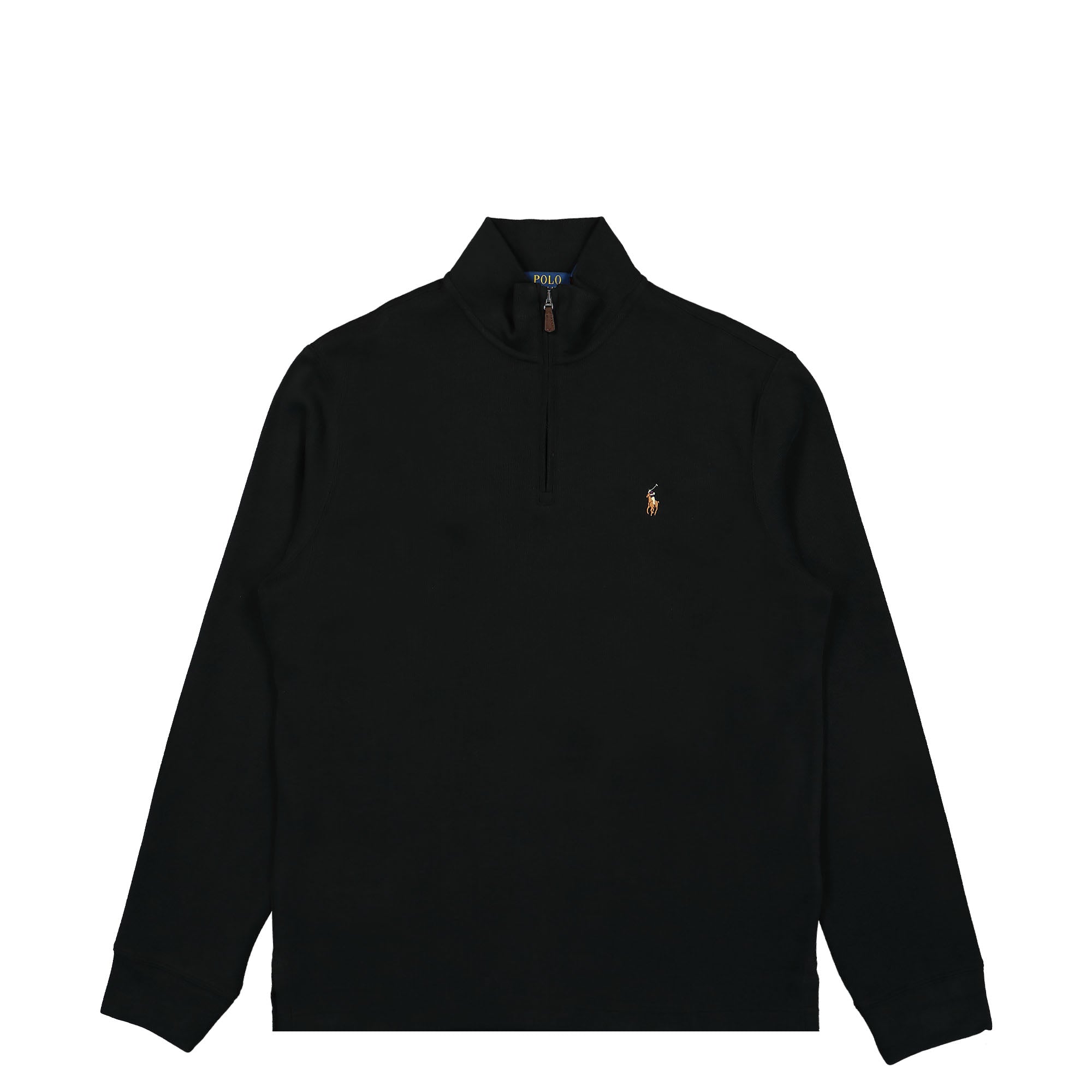 Polo Ralph Lauren Long Sleeve Half-Zip Knit Polo Black Longsleeves 710671929001 | Overkill