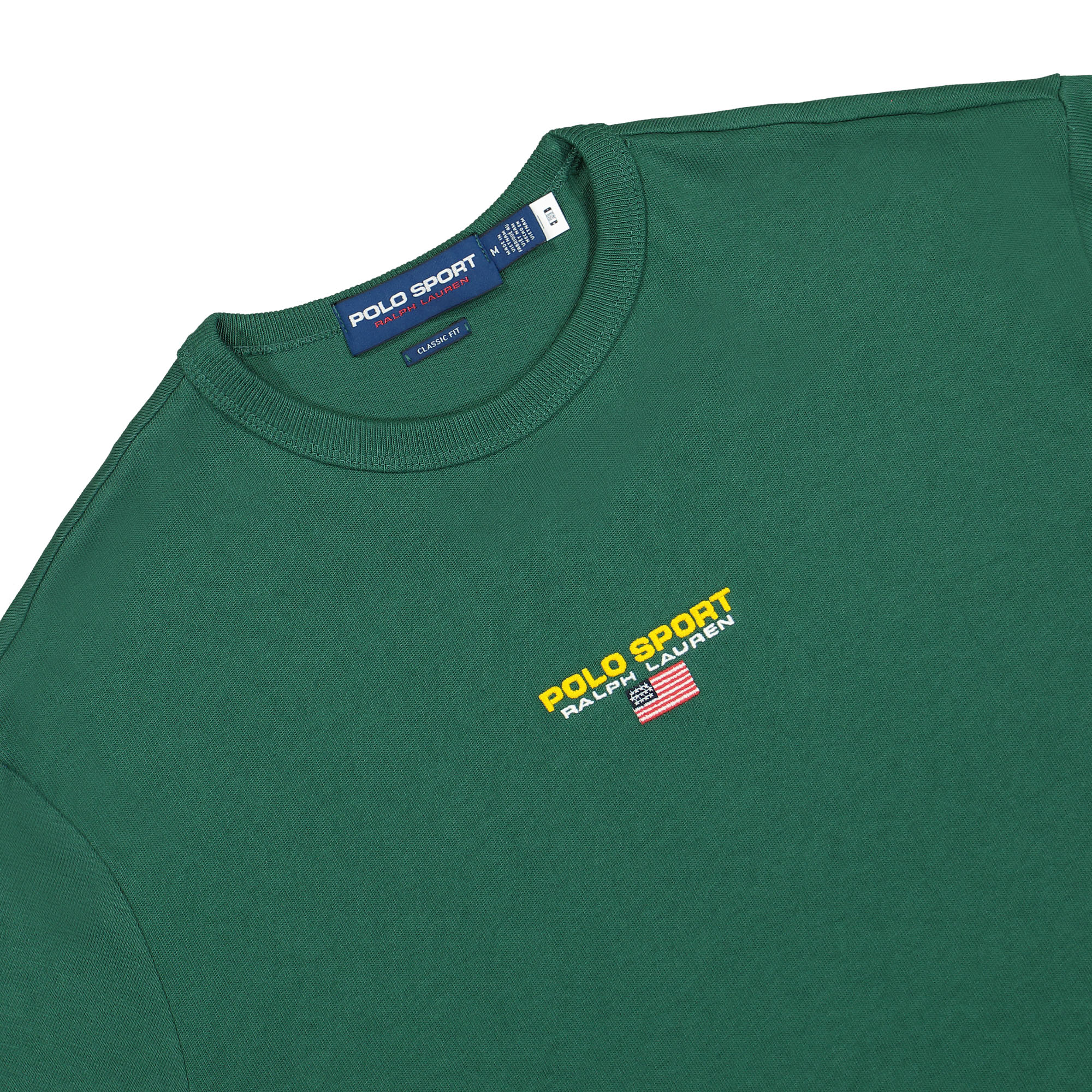 Polo Ralph Lauren Polo Sport Classic Fit T-Shirt Kelly Green T-Shirts Close-up | Overkill