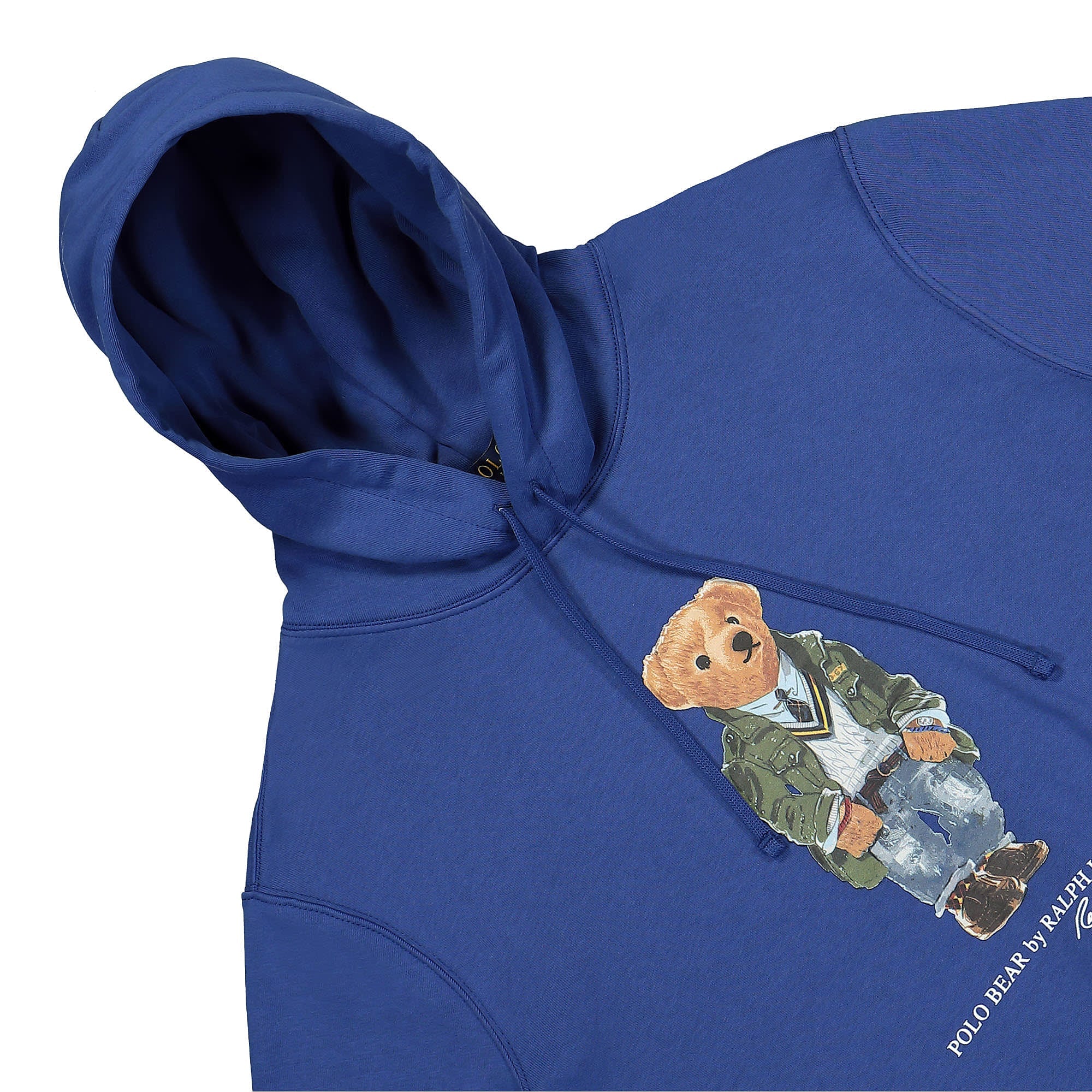 Polo Ralph Lauren Polo Bear Fleece Hoodie Beach Royal Blue Hoodies Close-up | Overkill