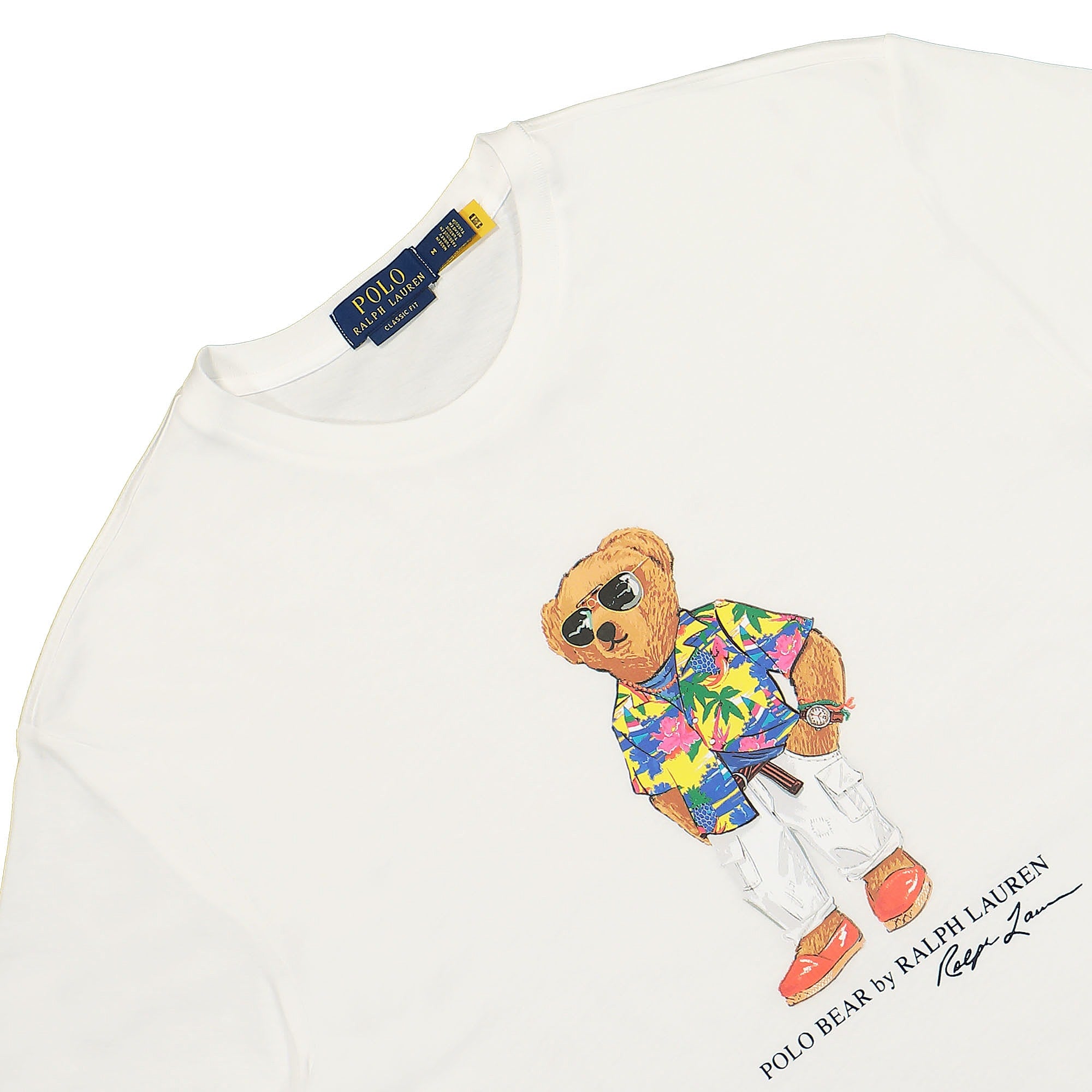 Polo Ralph Lauren Short Sleeve Polo Bear T-Shirt White T-Shirts Close-up | Overkill