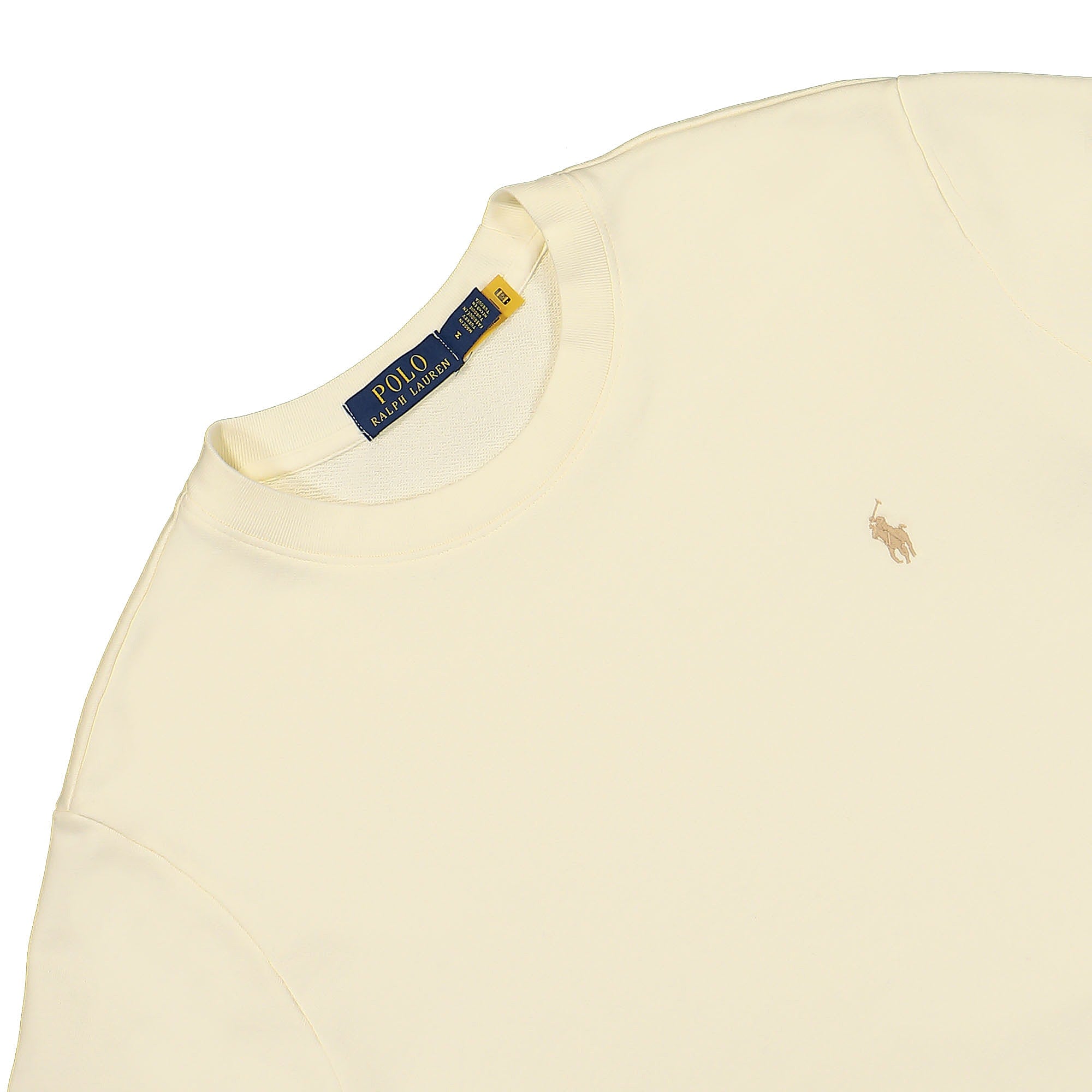Polo Ralph Lauren Classics Long Sleeve Sweatshirt Clubhouse Cream Sweatshirts Close-up | Overkill
