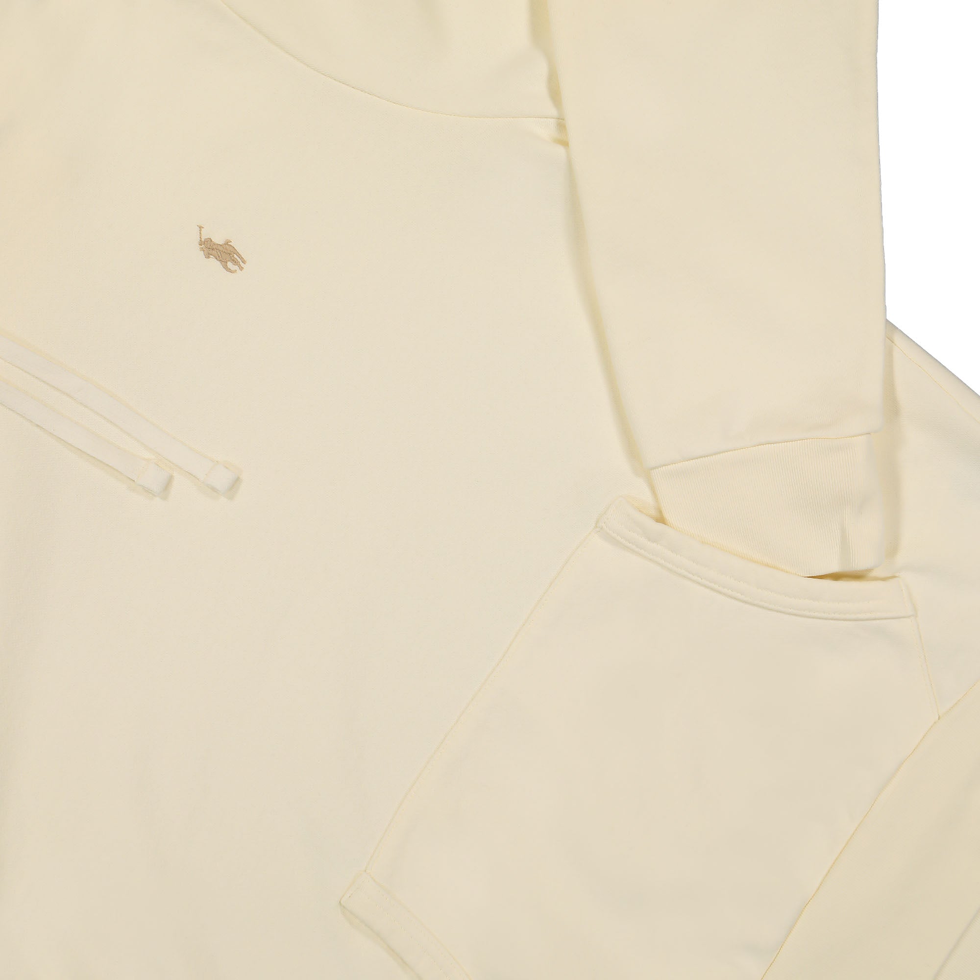 Polo Ralph Lauren Classics Long Sleeve Sweatshirt Hoodie Clubhouse Cream Hoodies Detailfoto | Overkill