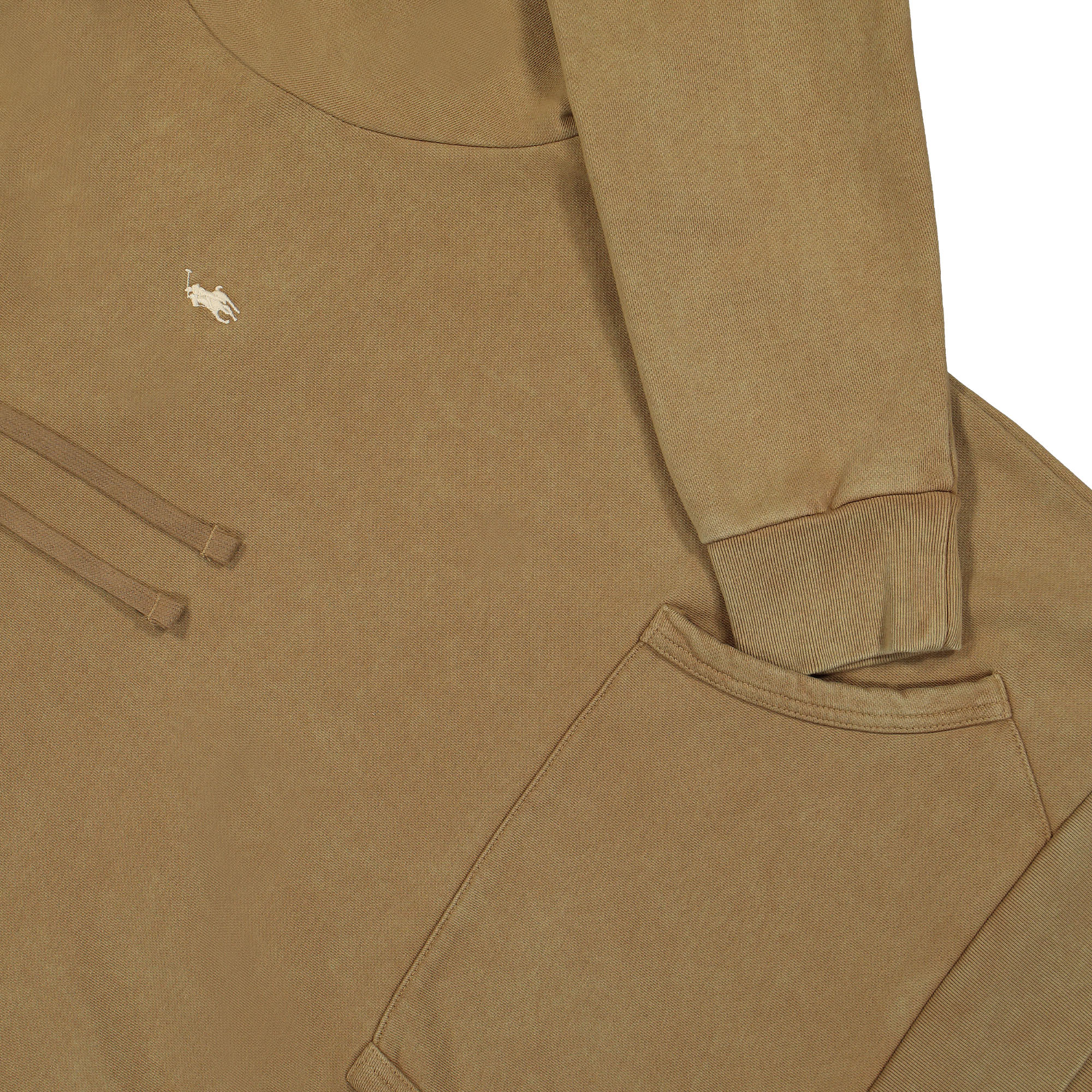Polo Ralph Lauren Classics Long Sleeve Sweatshirt Hoodie Rustic Tan Hoodies Detailfoto | Overkill