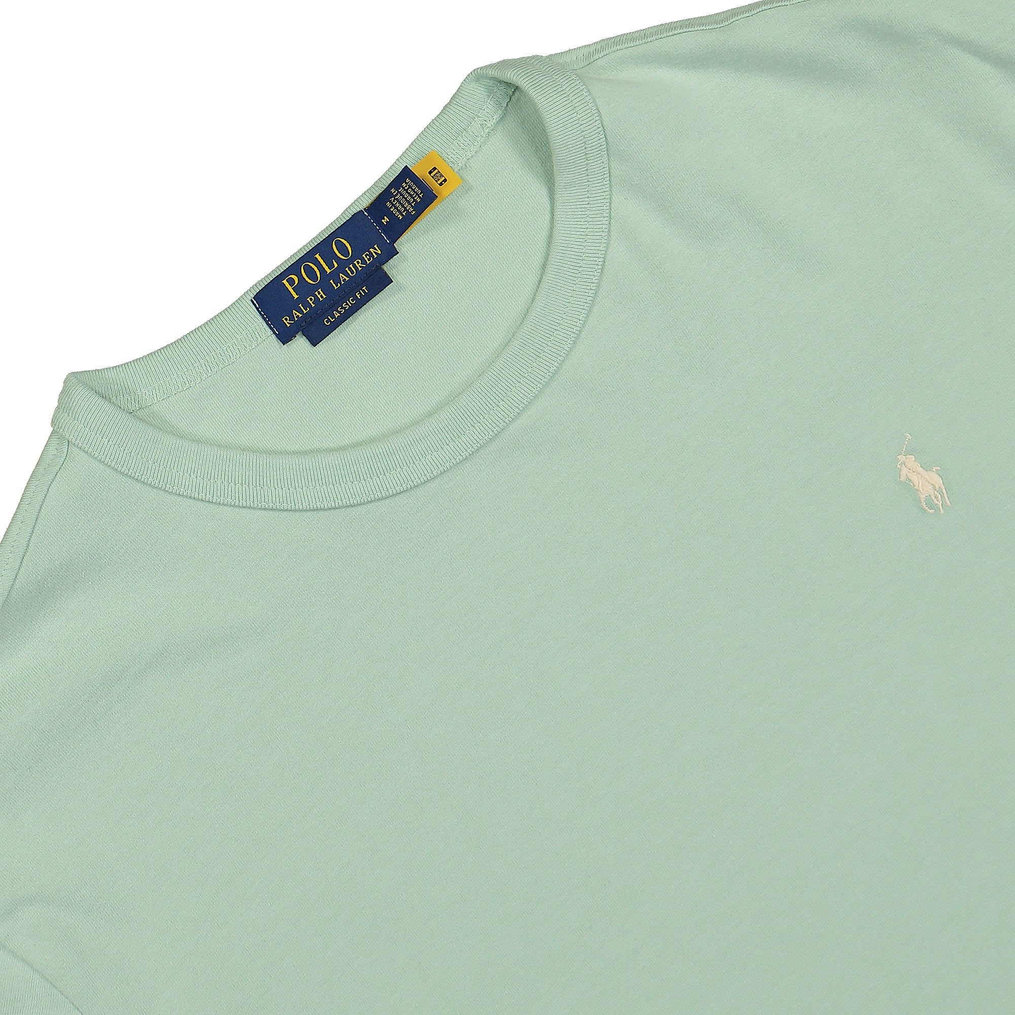 Polo Ralph Lauren Classic-Fit Jersey T-Shirt Celadon T-Shirts Close-up | Overkill