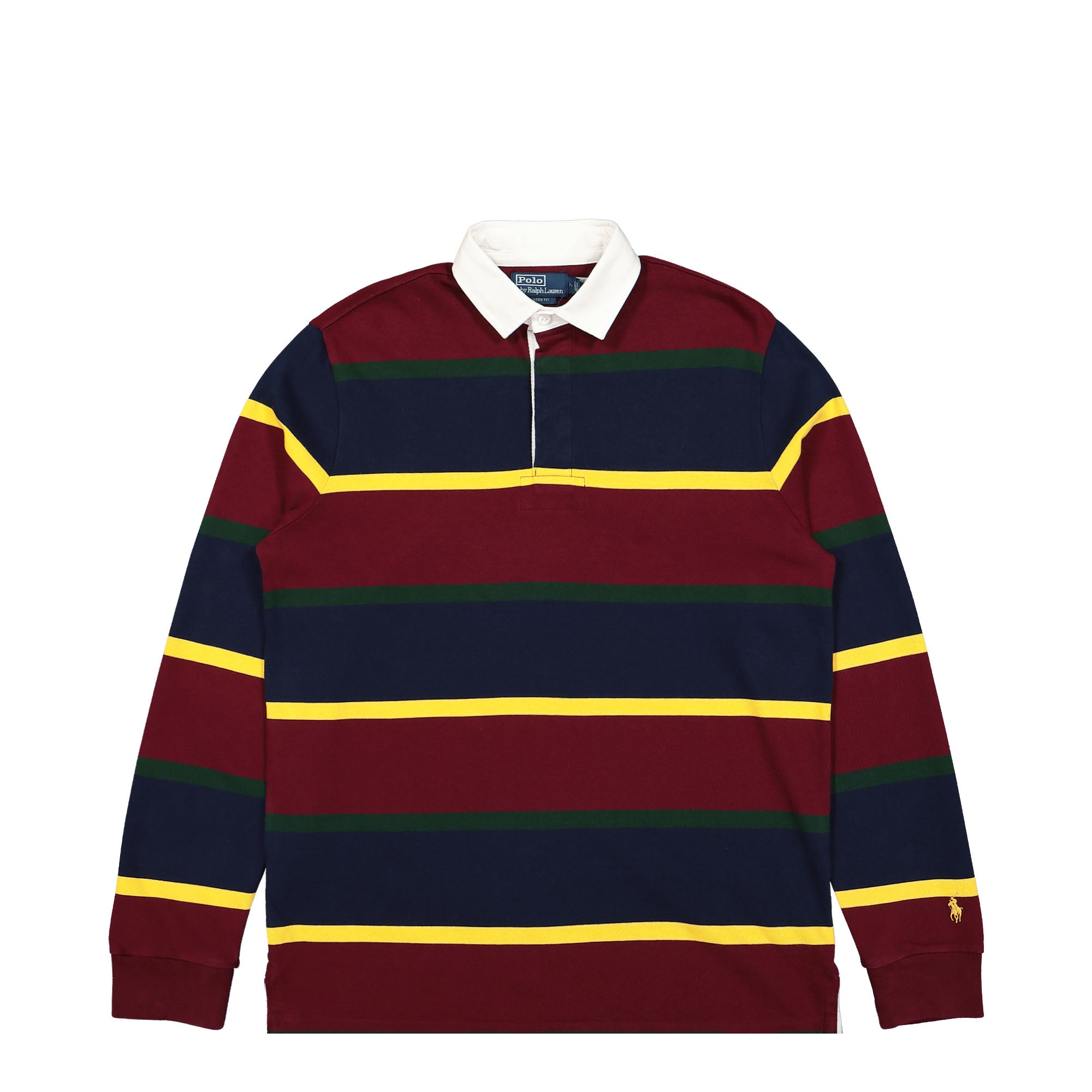 Polo Ralph Lauren Heavy Rugby Jersey Wine Red / Multi Longsleeves 710916829005 | Overkill