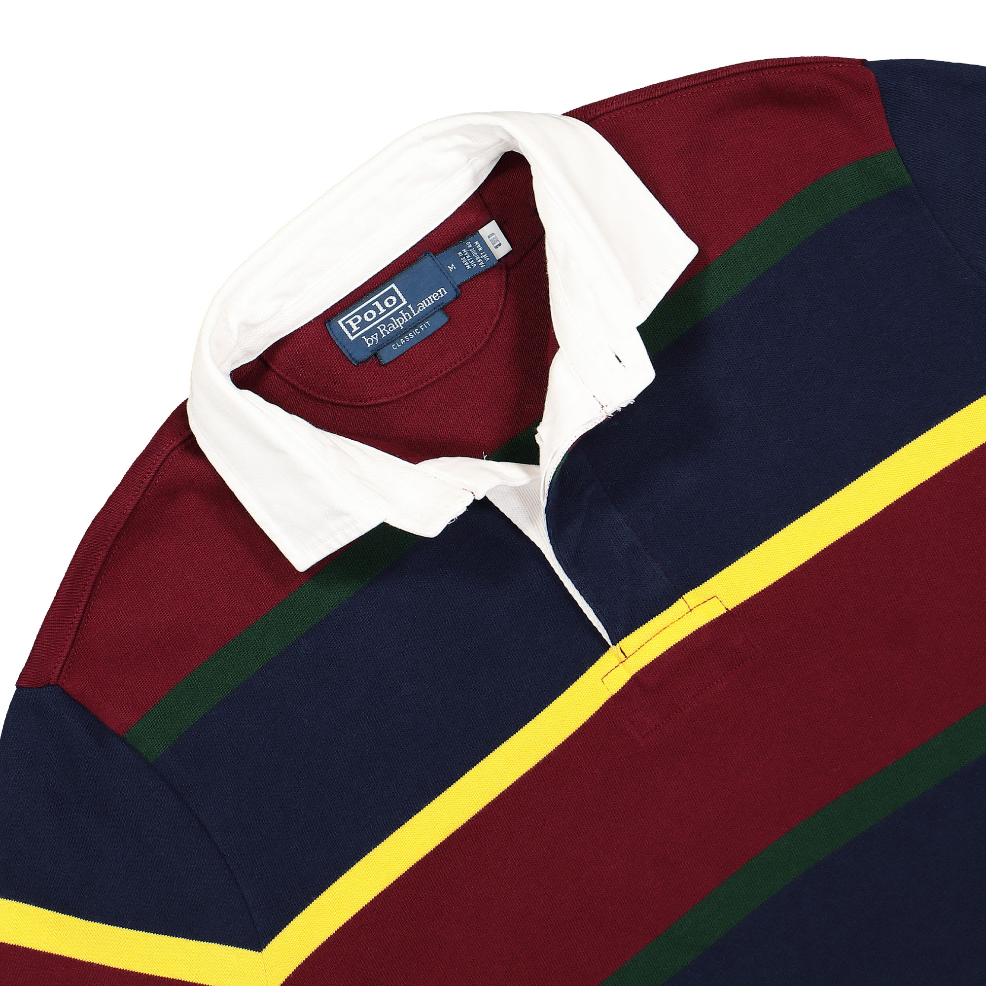Polo Ralph Lauren Heavy Rugby Jersey Wine Red / Multi Longsleeves Detail view 1 | Overkill