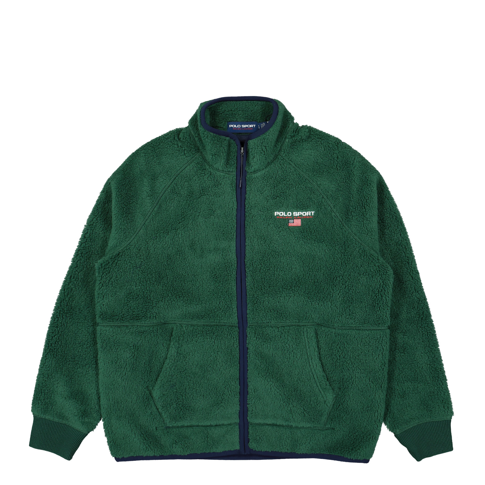 Polo Ralph Lauren Polo Sport Hi-Pile Full-Zip Jacket Kelly Green Fleece Jackets 710917965002 | Overkill