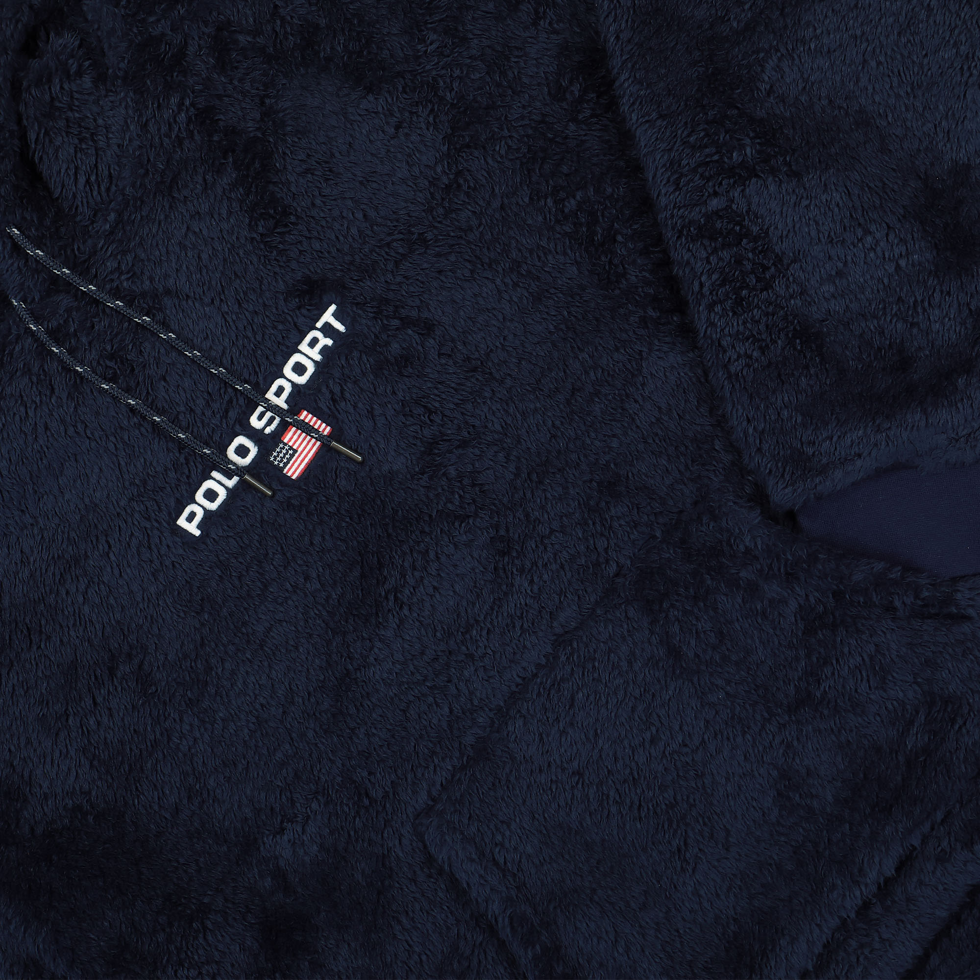 Polo Ralph Lauren Polo Sport Curly Hi-Pile Hoodie Cruise Navy Hoodies Detailfoto | Overkill