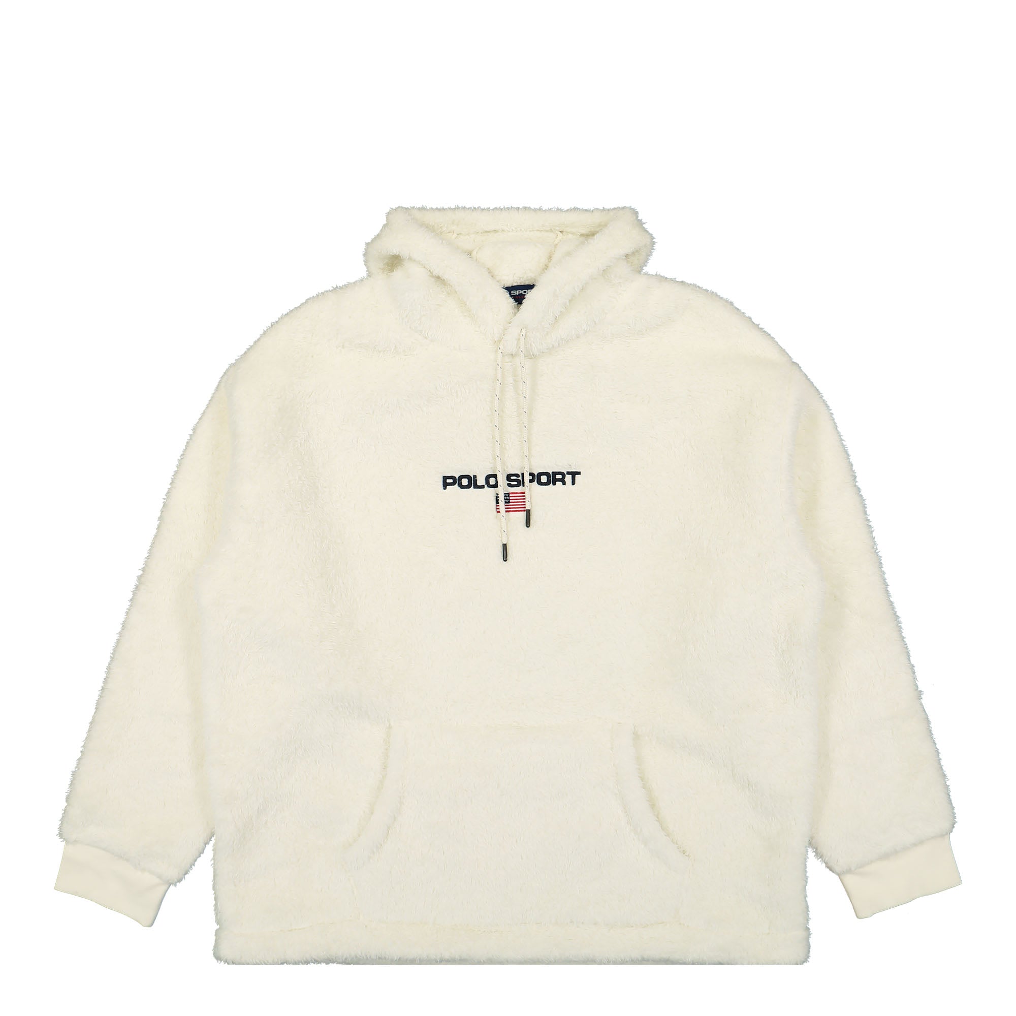 Polo Ralph Lauren Polo Sport Curly Hi-Pile Hoodie Cream Hoodies 710921355002 | Overkill
