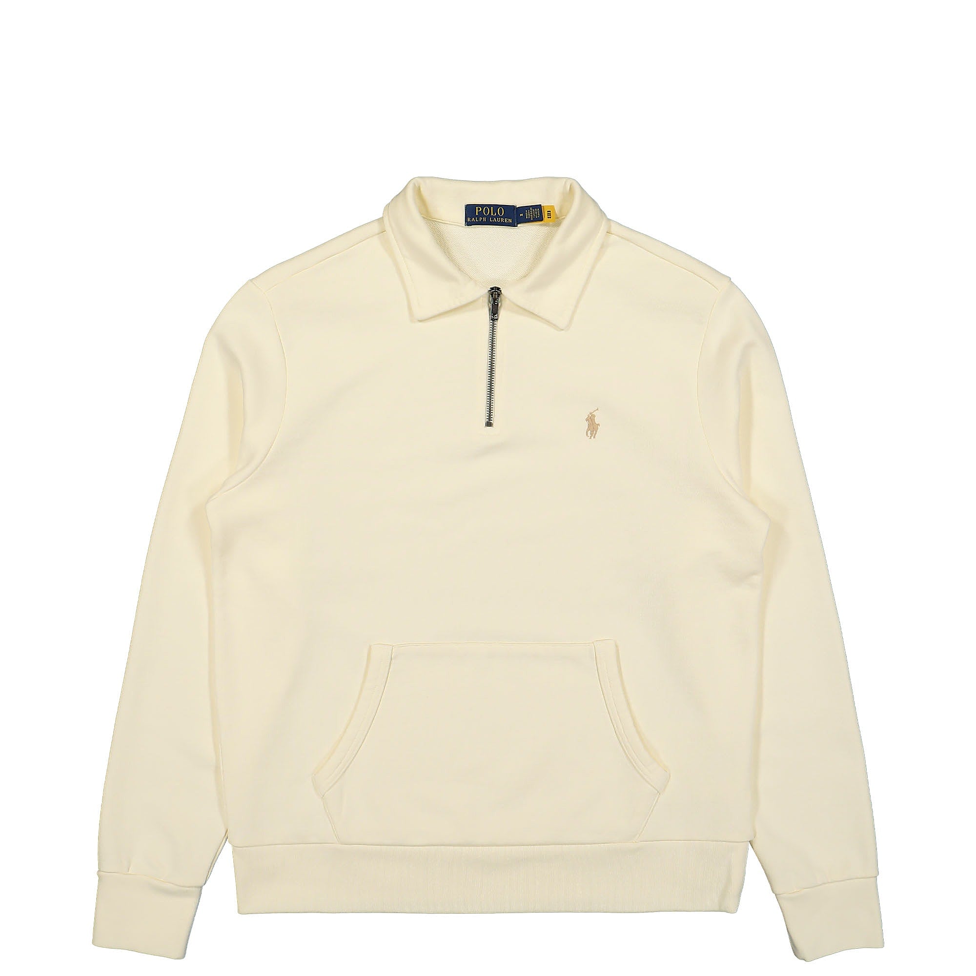 Polo Ralph Lauren Loopback Fleece Quarter-Zip Sweatshirt Clubhouse Cream Sweatshirts 710934601001 | Overkill