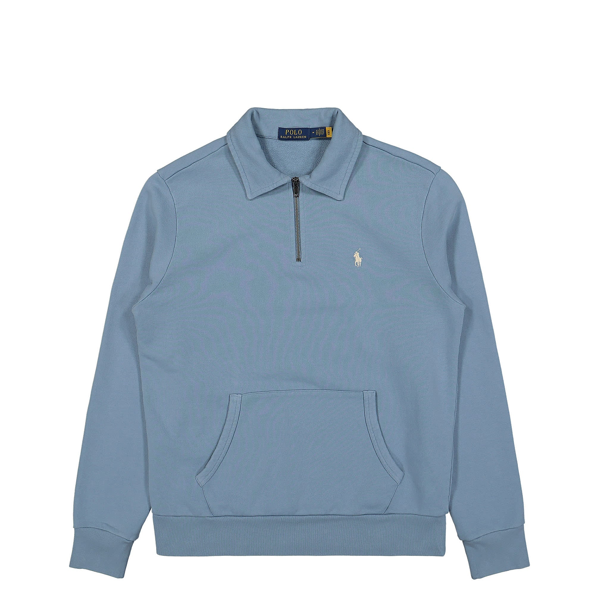 Polo Ralph Lauren Loopback Fleece Quarter-Zip Sweatshirt Channel Blue Sweatshirts 710934601003 | Overkill