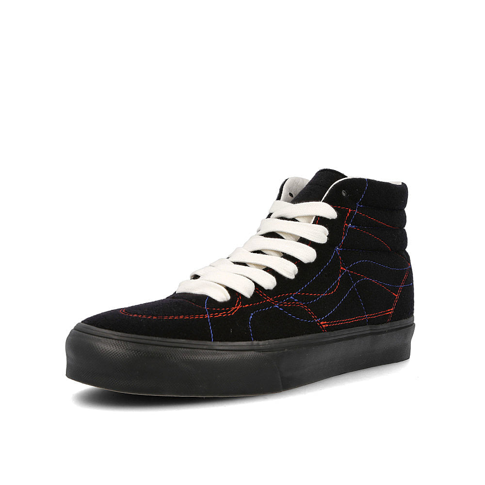 Vans DIY HI VLT LX Black-Multicolor High Top Sneakers Close Up | Overkill