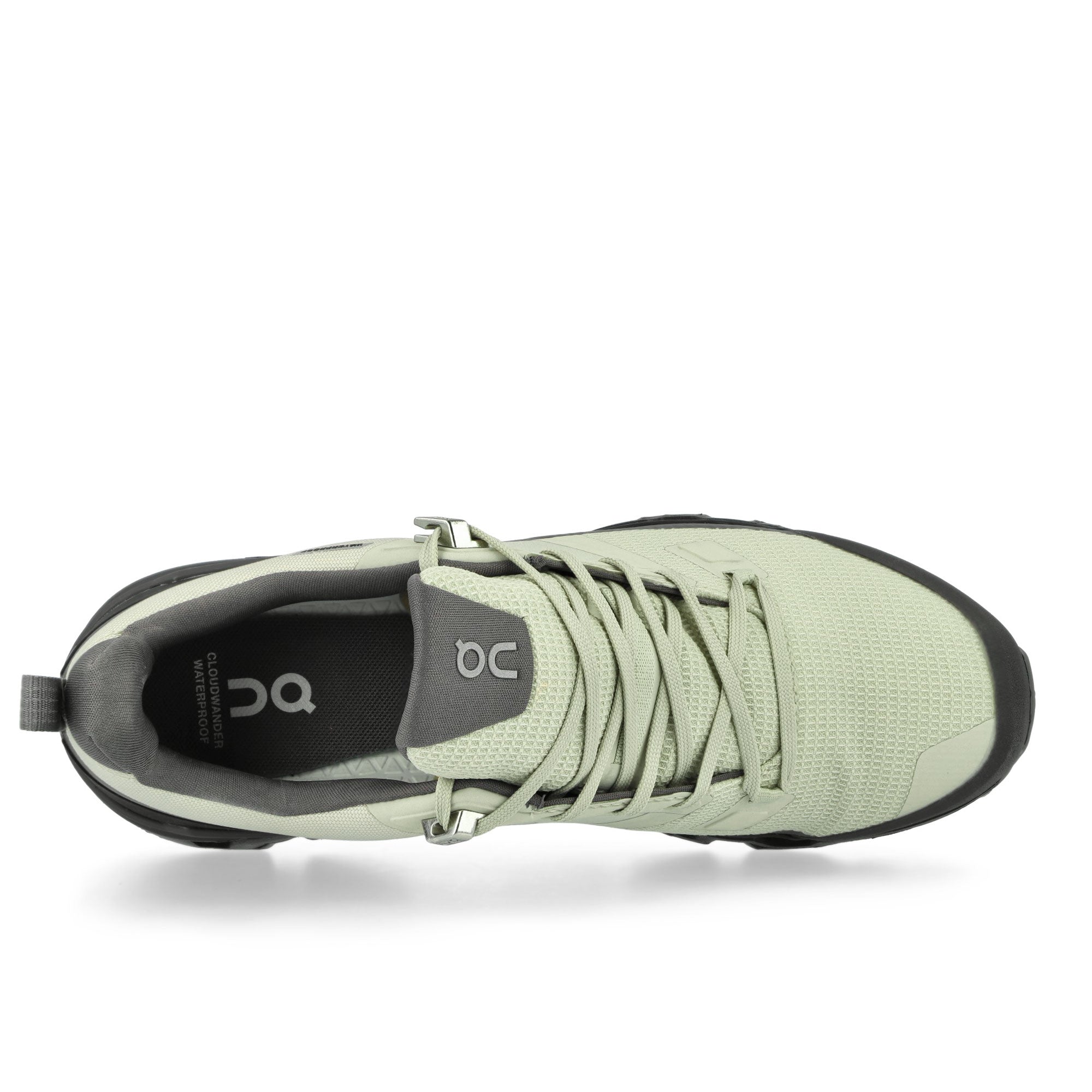 On Cloudwander Waterproof Sand / Black Low Top Sneakers Detail View 1 | Overkill