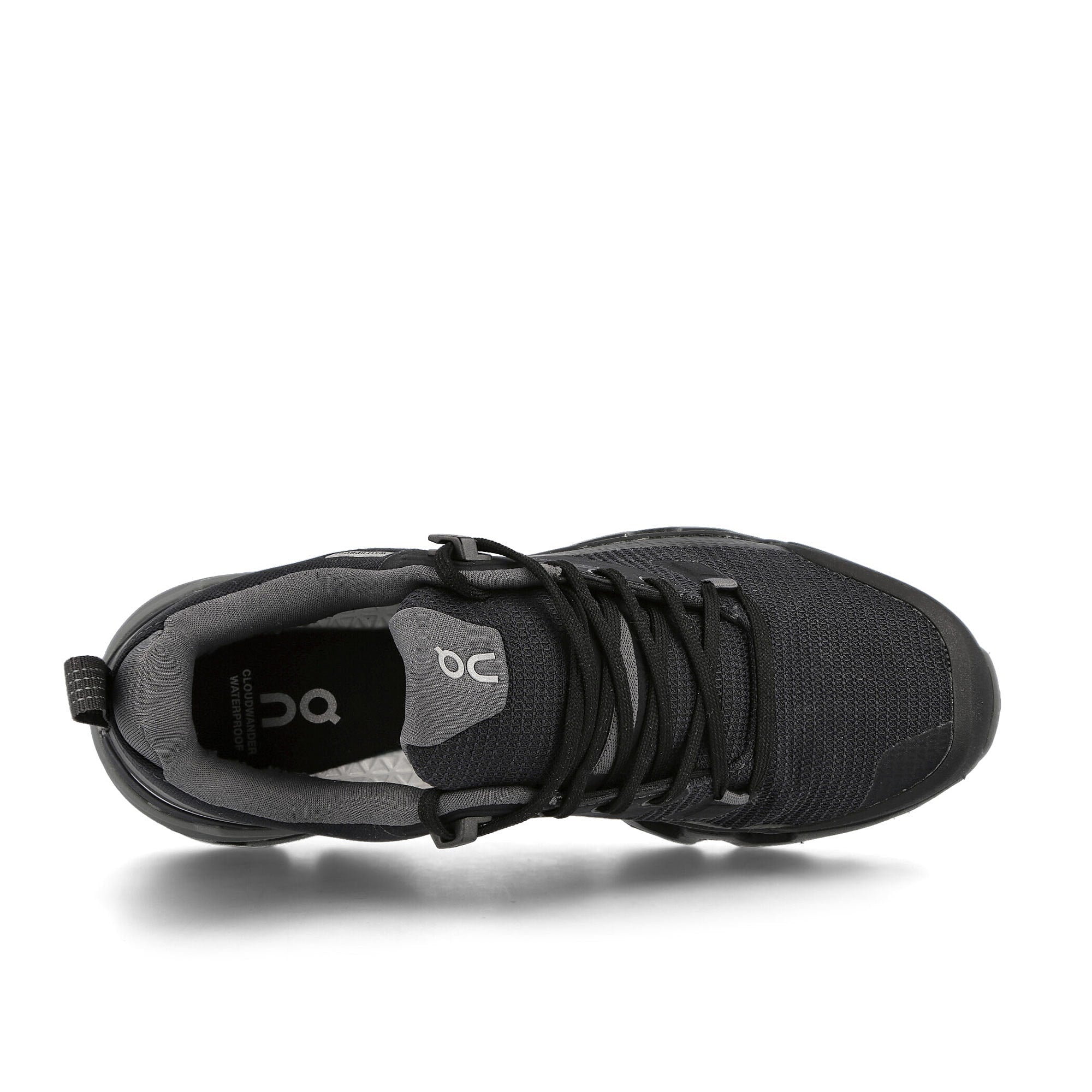 On Cloudwander Waterproof Black Low Top Sneakers Detailfoto | Overkill