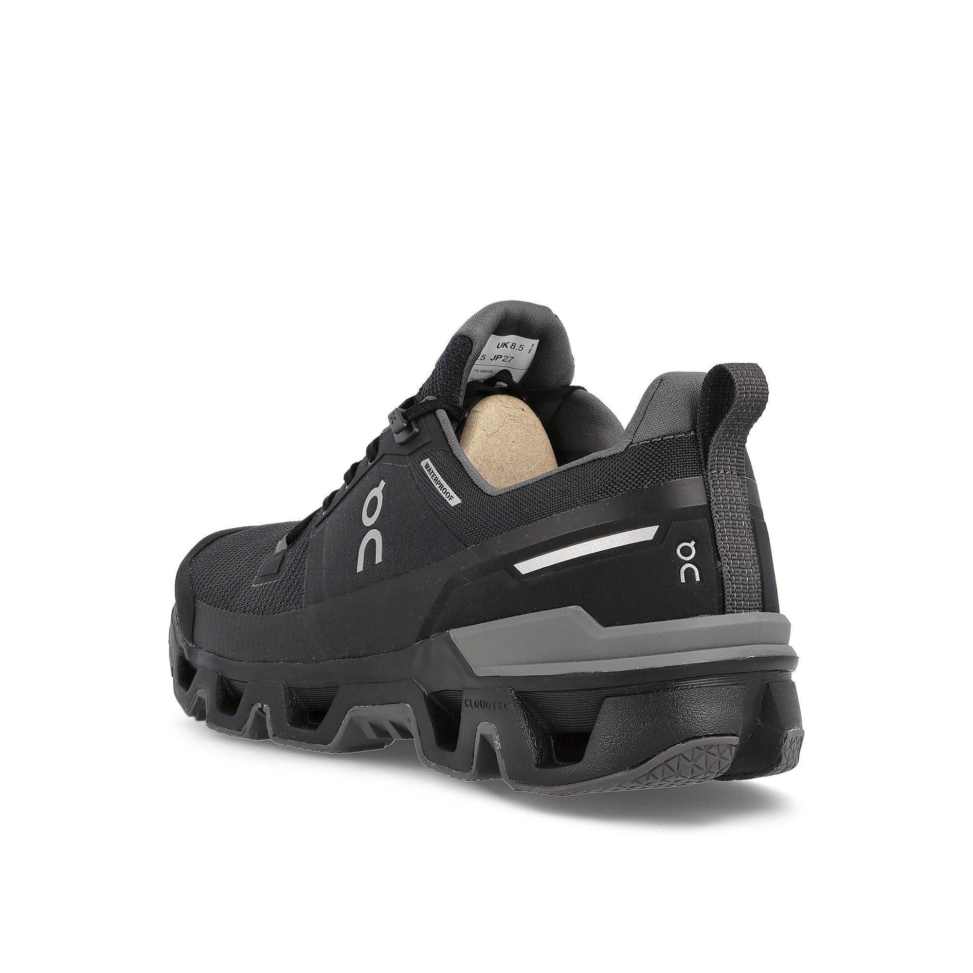 On Cloudwander Waterproof Black / Eclipse Low Top Sneakers Material | Overkill