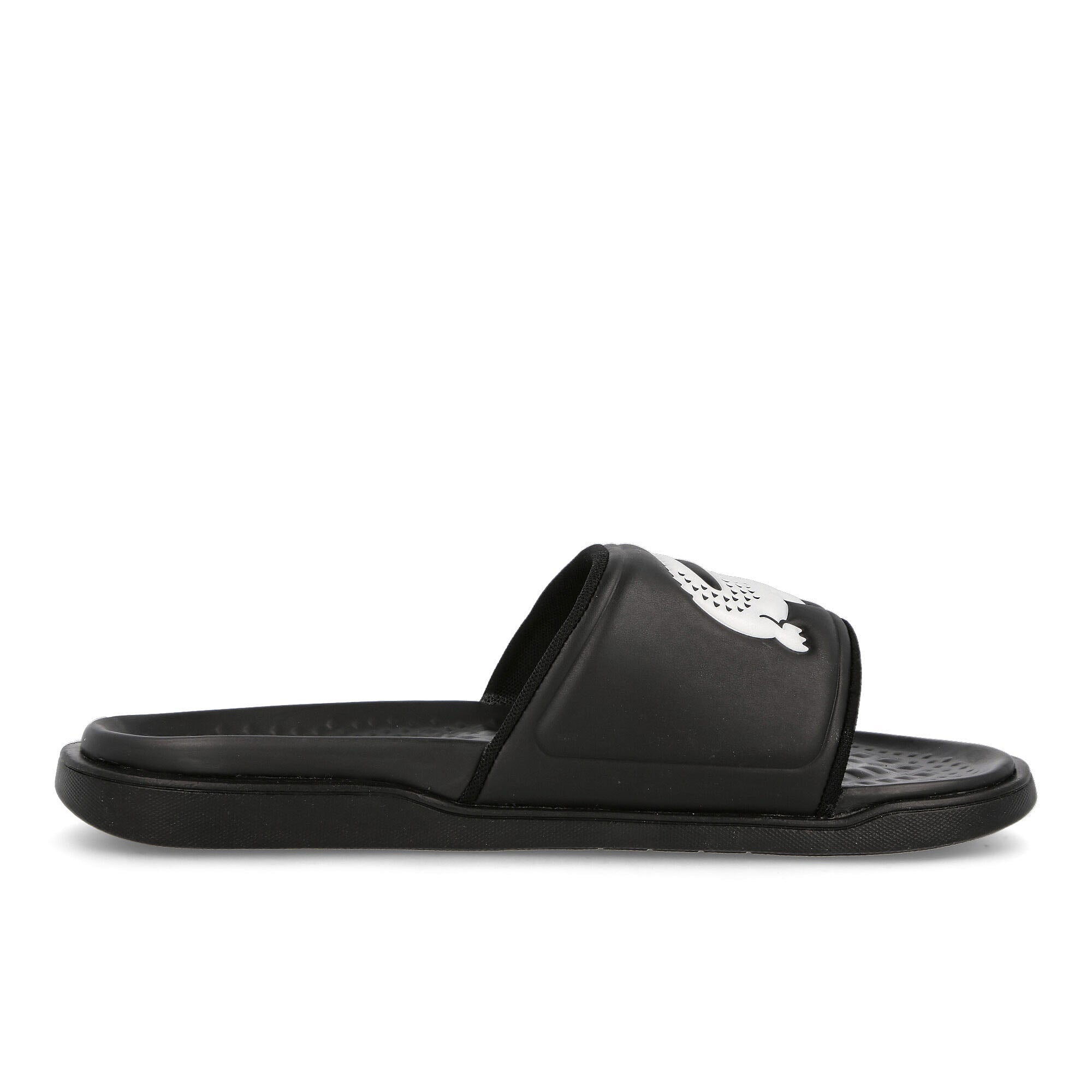 Lacoste croco dualiste Black Slides, Sandals & Slippers Silhouette | Overkill