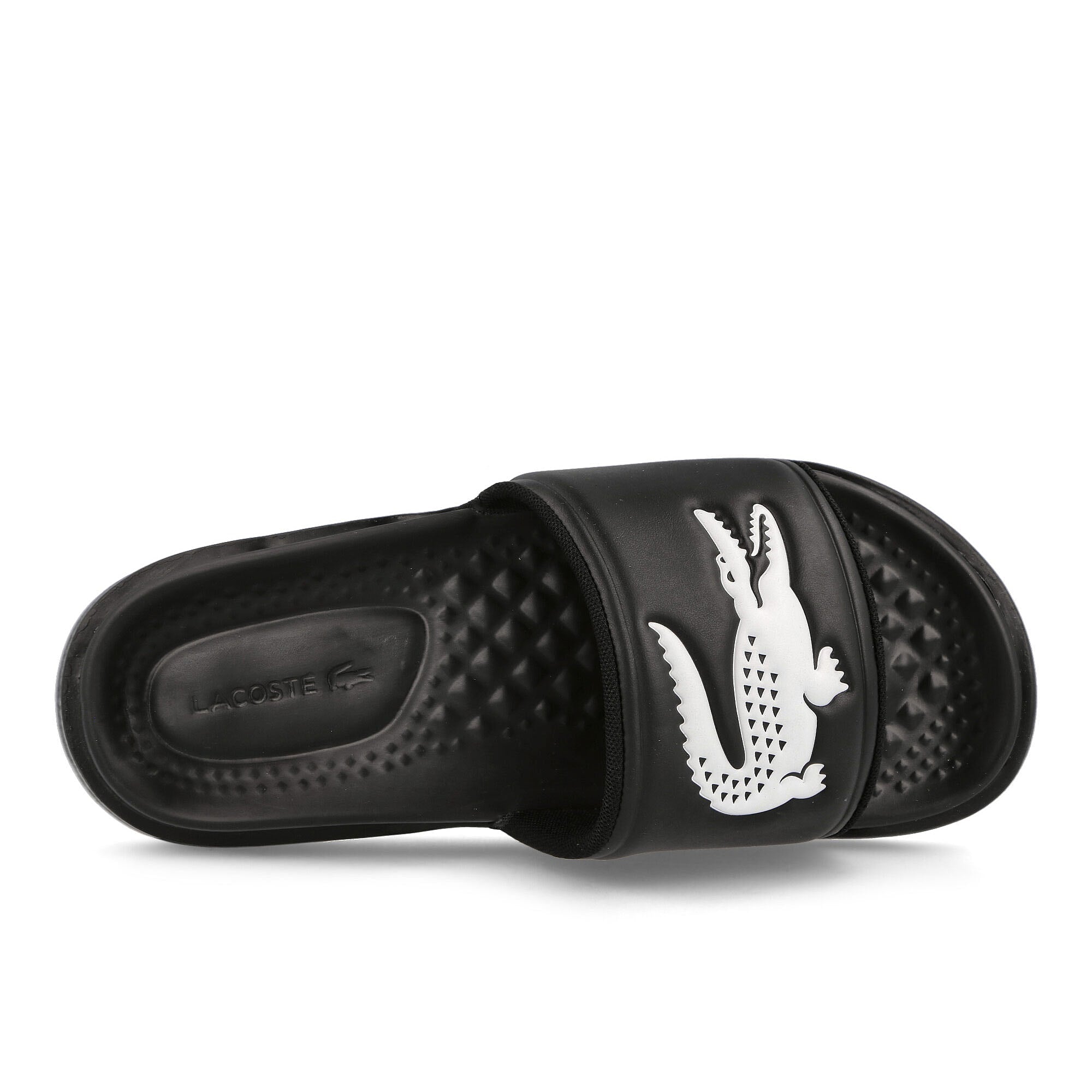 Lacoste croco dualiste Black Slides, Sandals & Slippers Detailfoto | Overkill