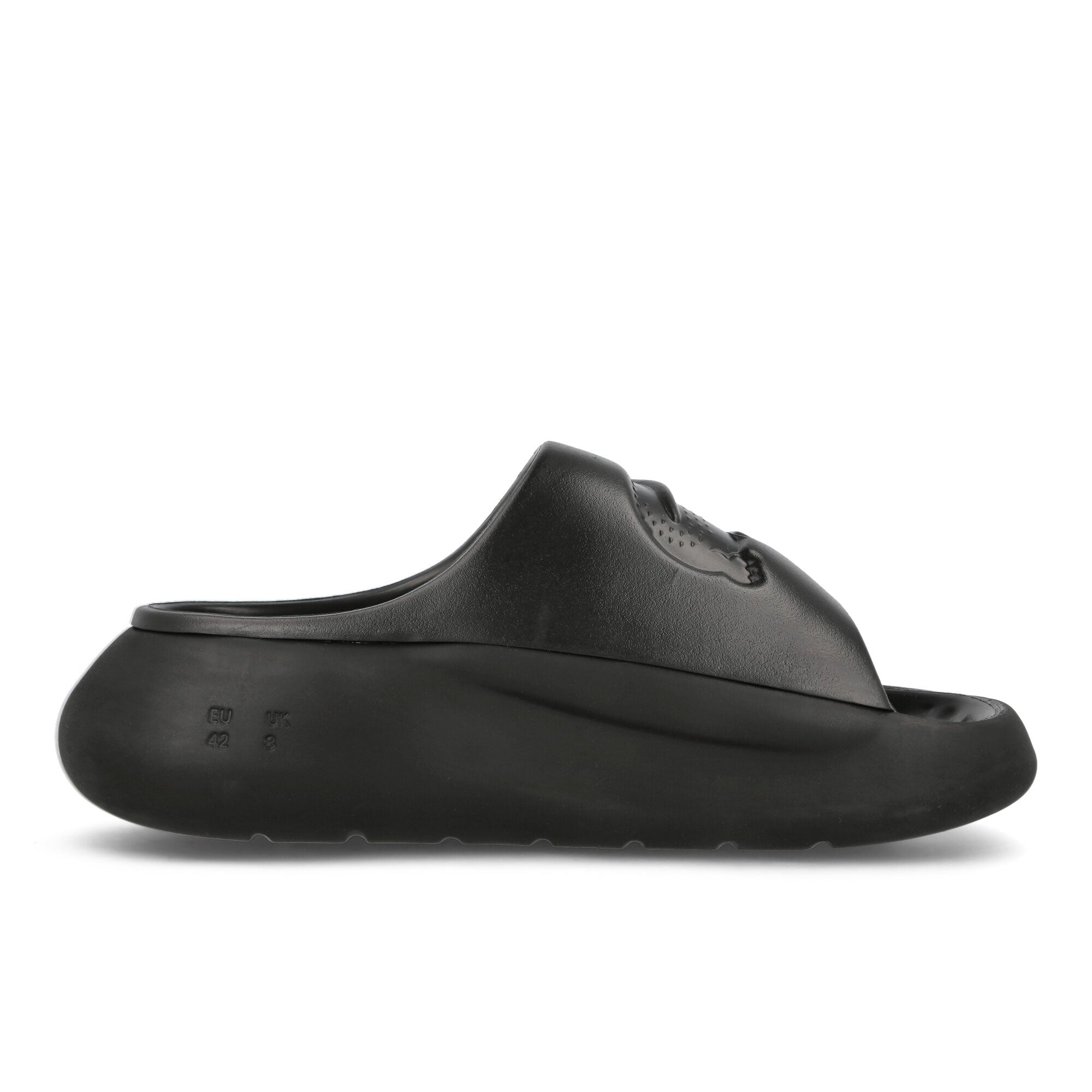 Lacoste Serve Slide 3.0 123 1 CMA Black-Black Slides, Sandals & Slippers Silhouette | Overkill