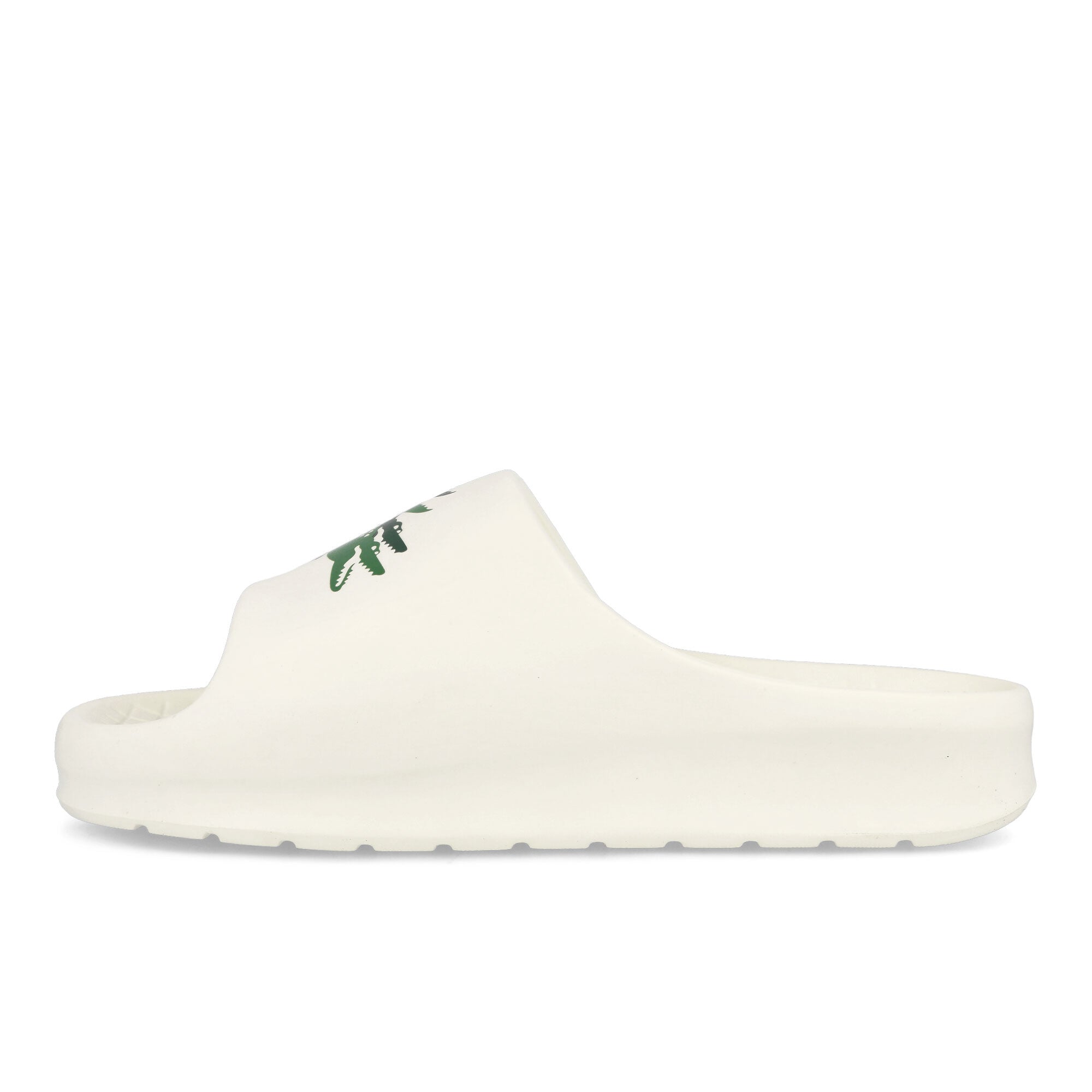 Lacoste Serve Slide 2.0 Off White-Green Slides, Sandals & Slippers 745CMA0005WG1 | Overkill