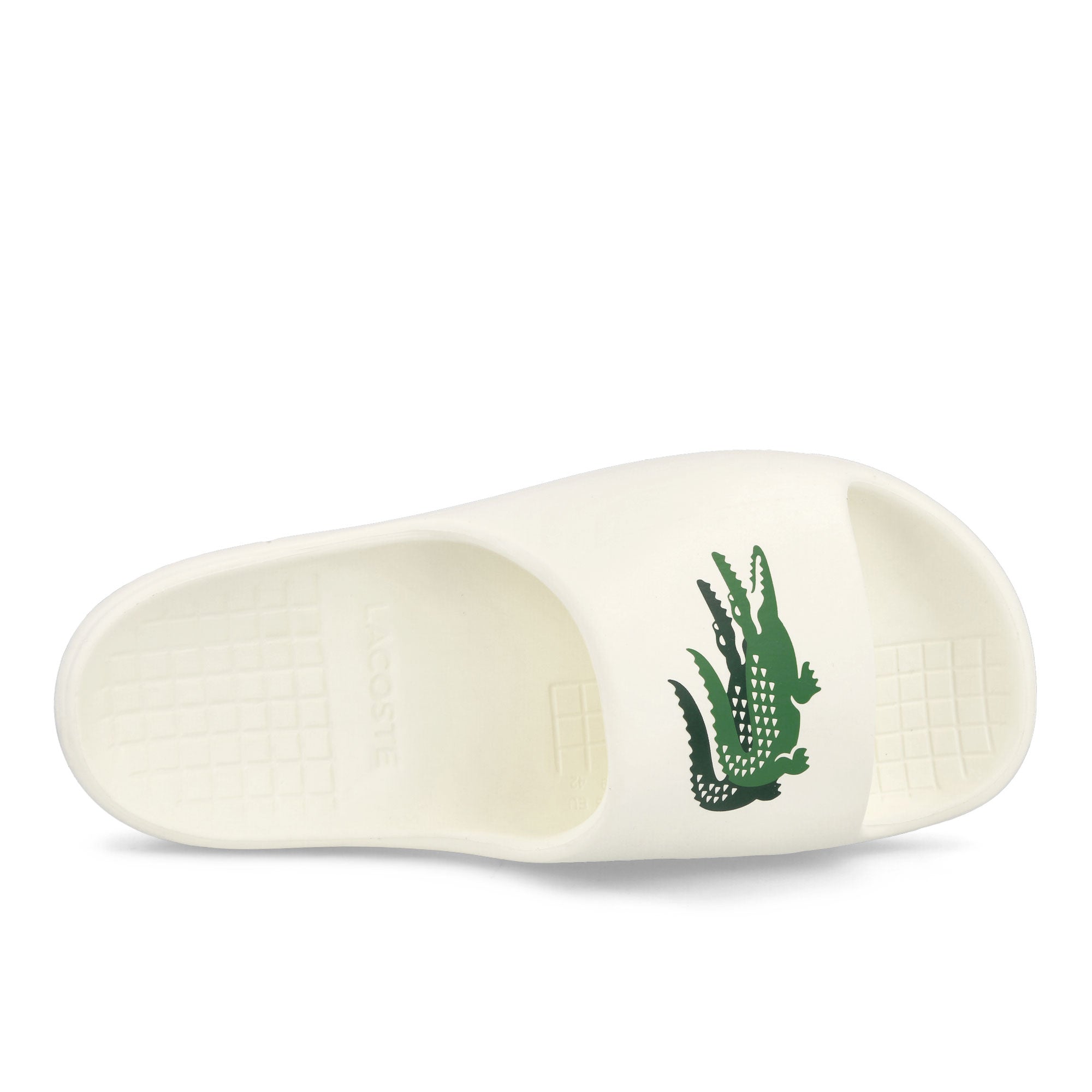 Lacoste Serve Slide 2.0 Off White-Green Slides, Sandals & Slippers Detailfoto | Overkill