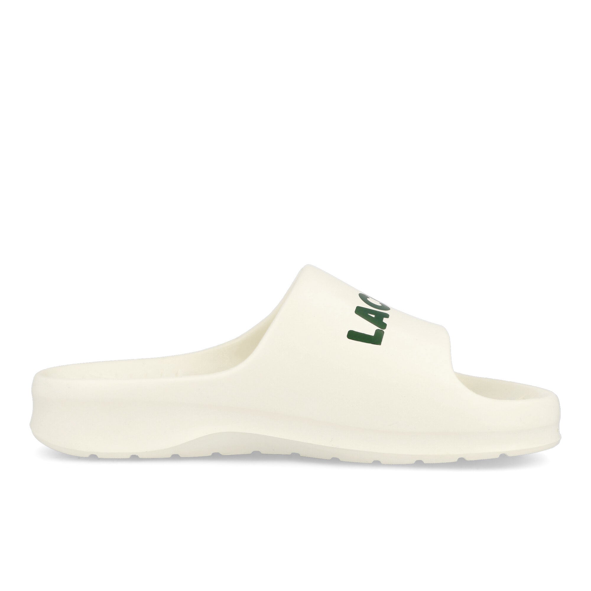 Lacoste Serve Slide 2.0 123 2 CMA Off White-Green Slides, Sandals & Slippers Material | Overkill