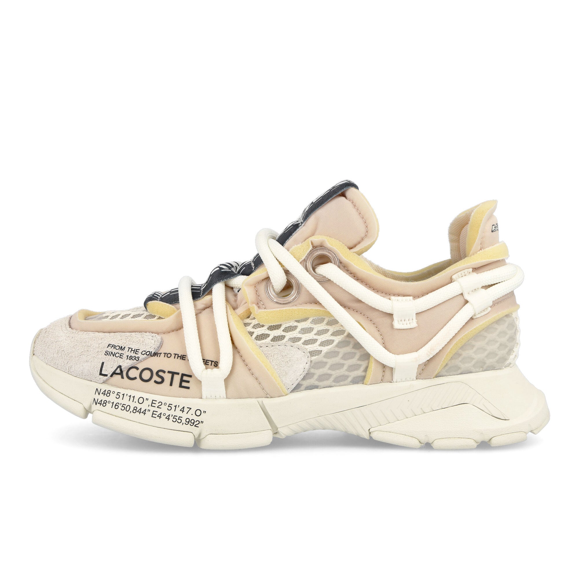 Lacoste L003 Active RWY 123 1 SMA Off White Low Top Sneakers 745SMA000218C | Overkill