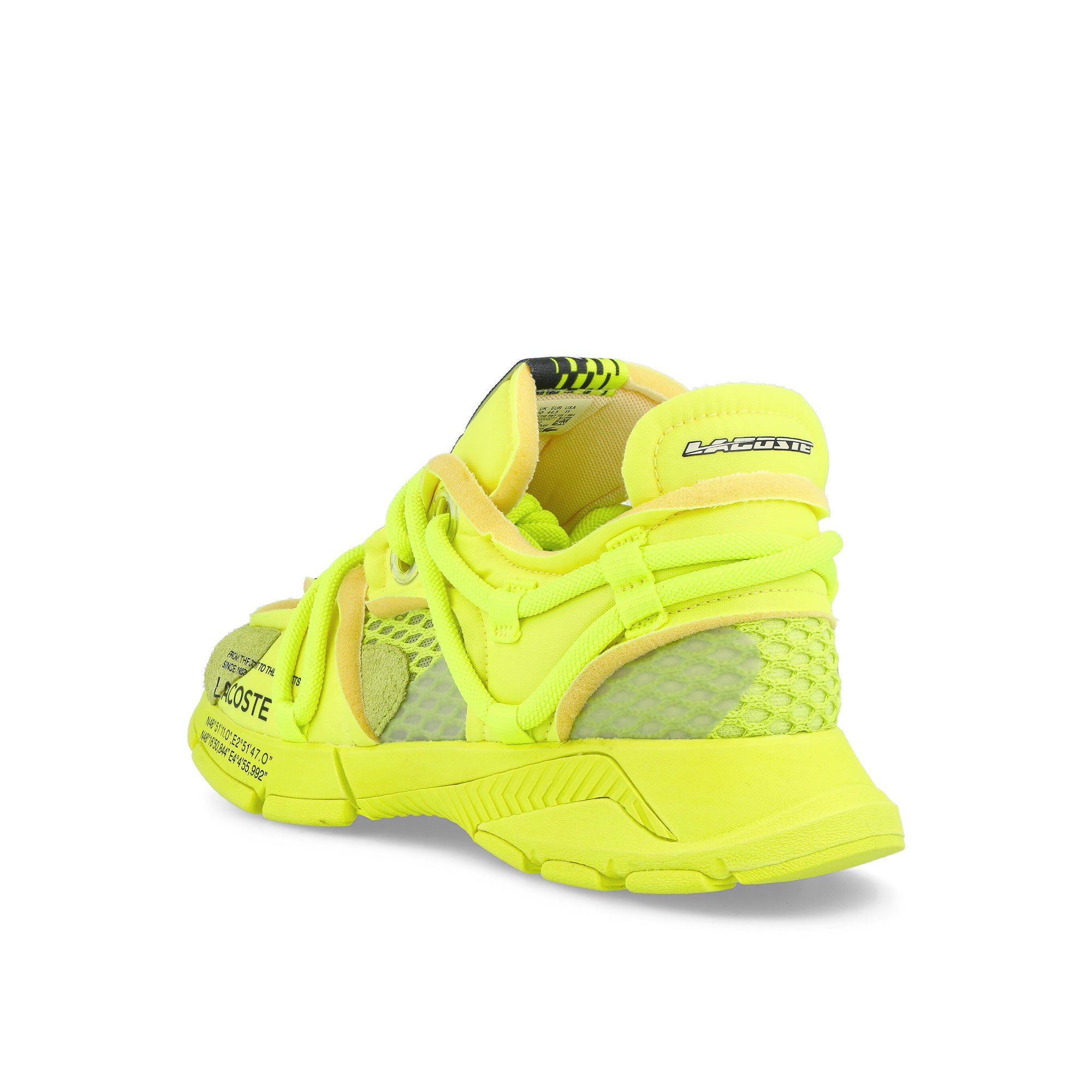 Lacoste L003 Active RWY 123 1 SMA Yellow Low Top Sneakers Material | Overkill