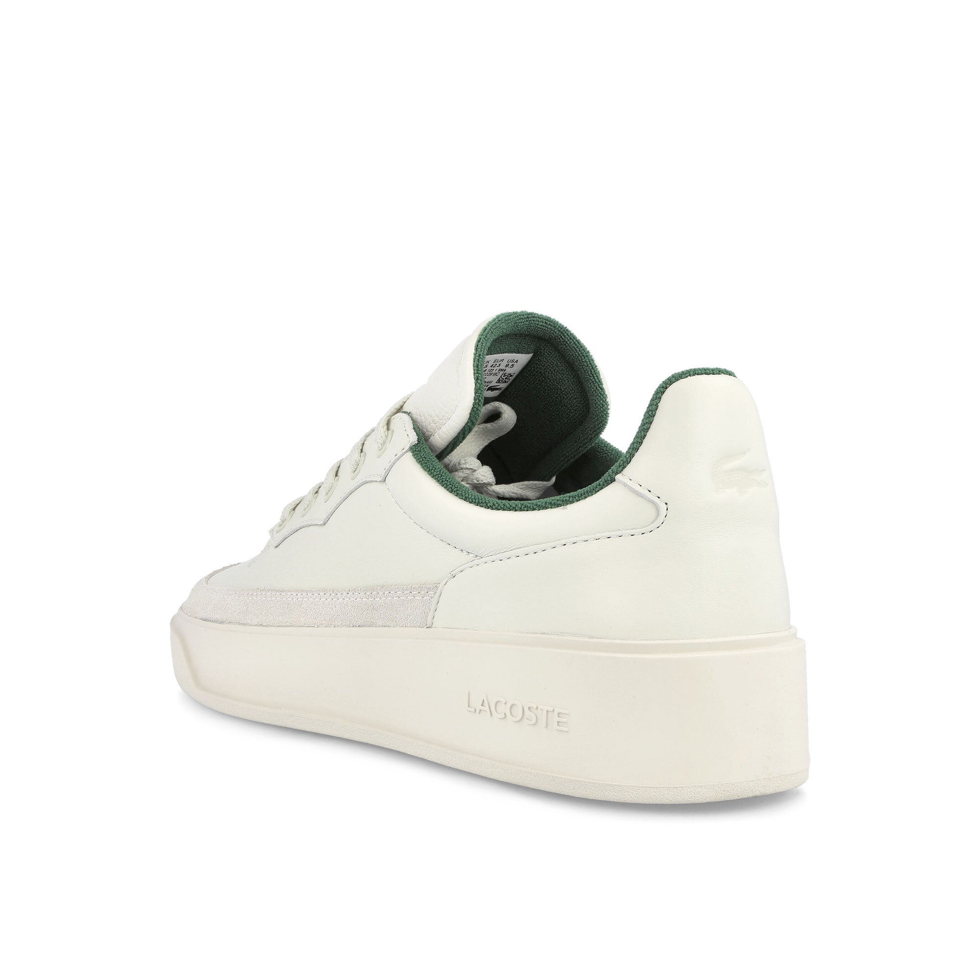 Lacoste G80 Club 123 1 SMA Off White-Off White Low Top Sneakers Material | Overkill