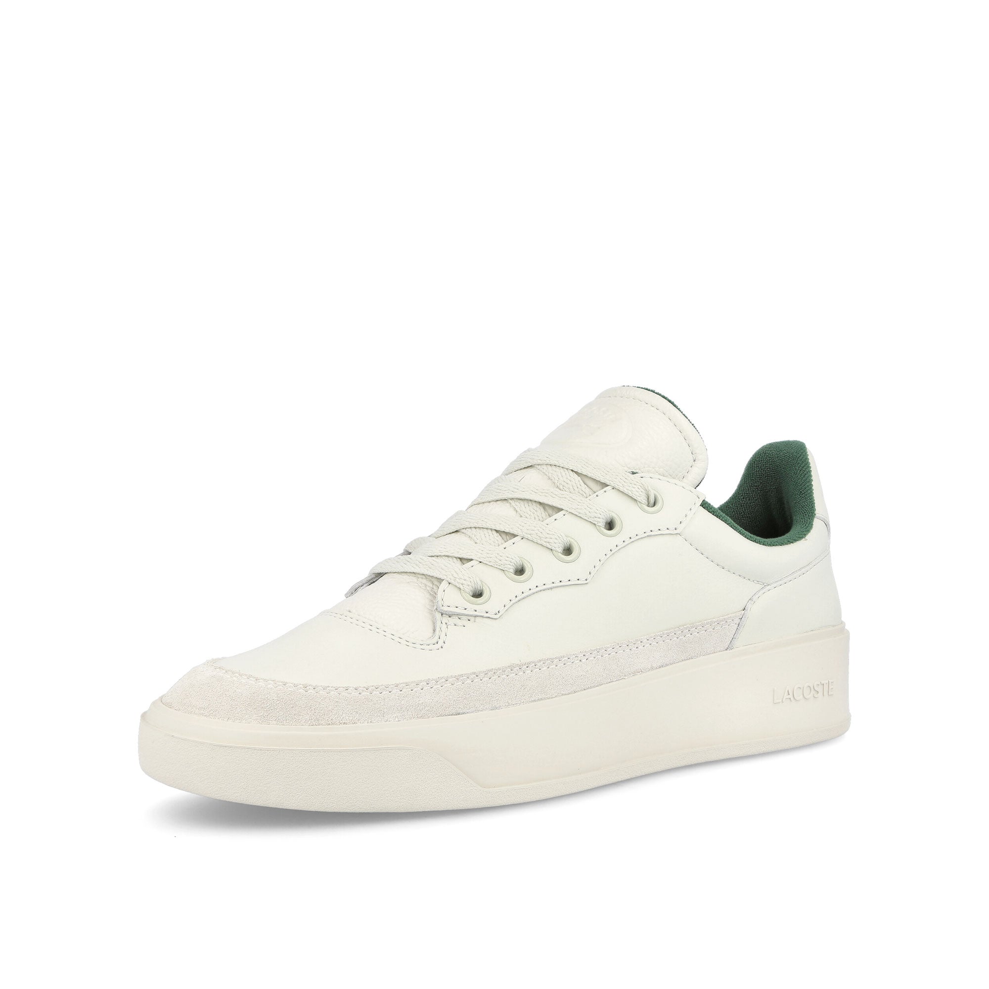 Lacoste G80 Club 123 1 SMA Off White-Off White Low Top Sneakers Close Up | Overkill