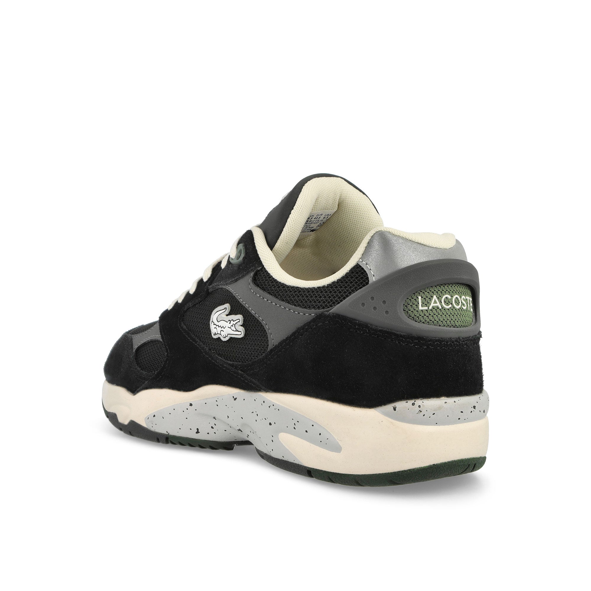 Lacoste Storm 96 Lo VTG 223 1 SMA Black-Dark Grey Low Top Sneakers Material | Overkill