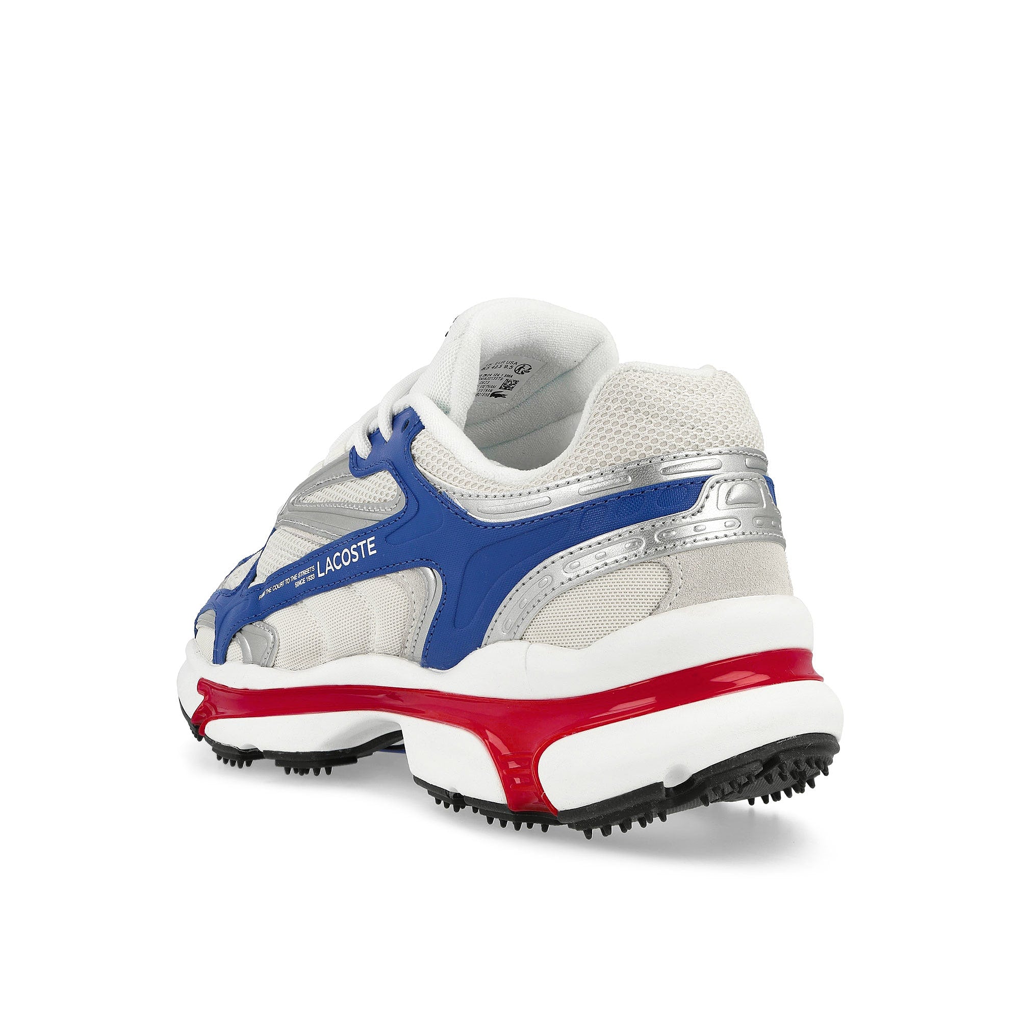 Lacoste L003 2K24 124 1 SMA White / Red / Blue Low Top Sneakers Material | Overkill