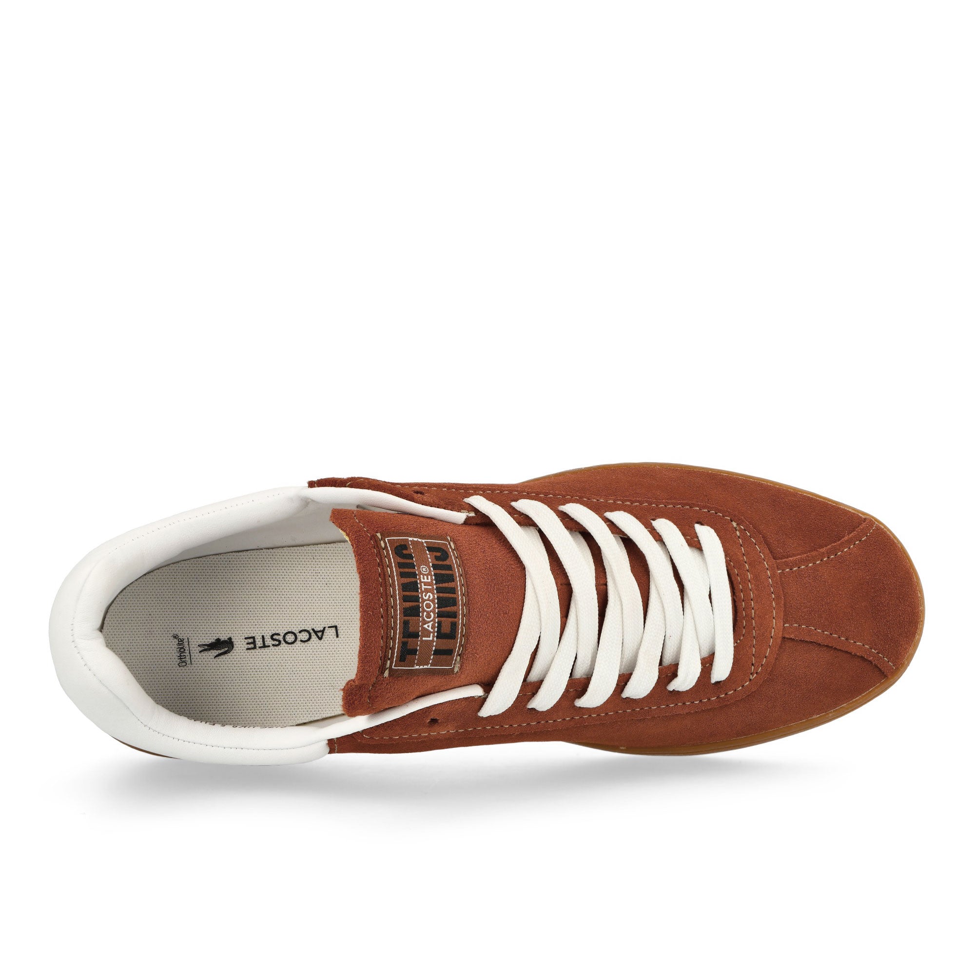 Lacoste BaseShot 224 1 SMA Brown / Gum Low Top Sneakers Detailfoto | Overkill