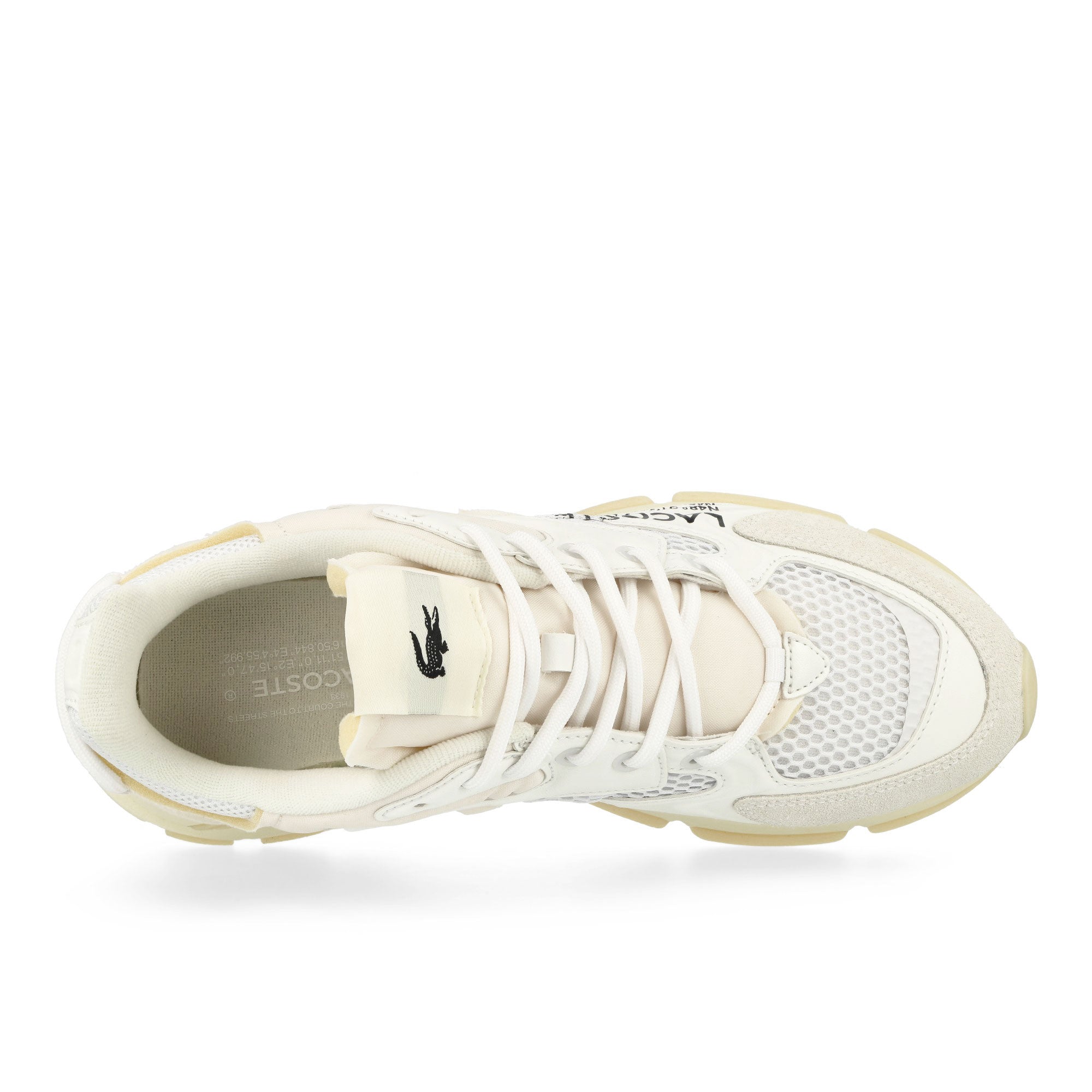 Lacoste L003 NEO 224 3 SMA White / Light Yellow Low Top Sneakers Detailfoto | Overkill