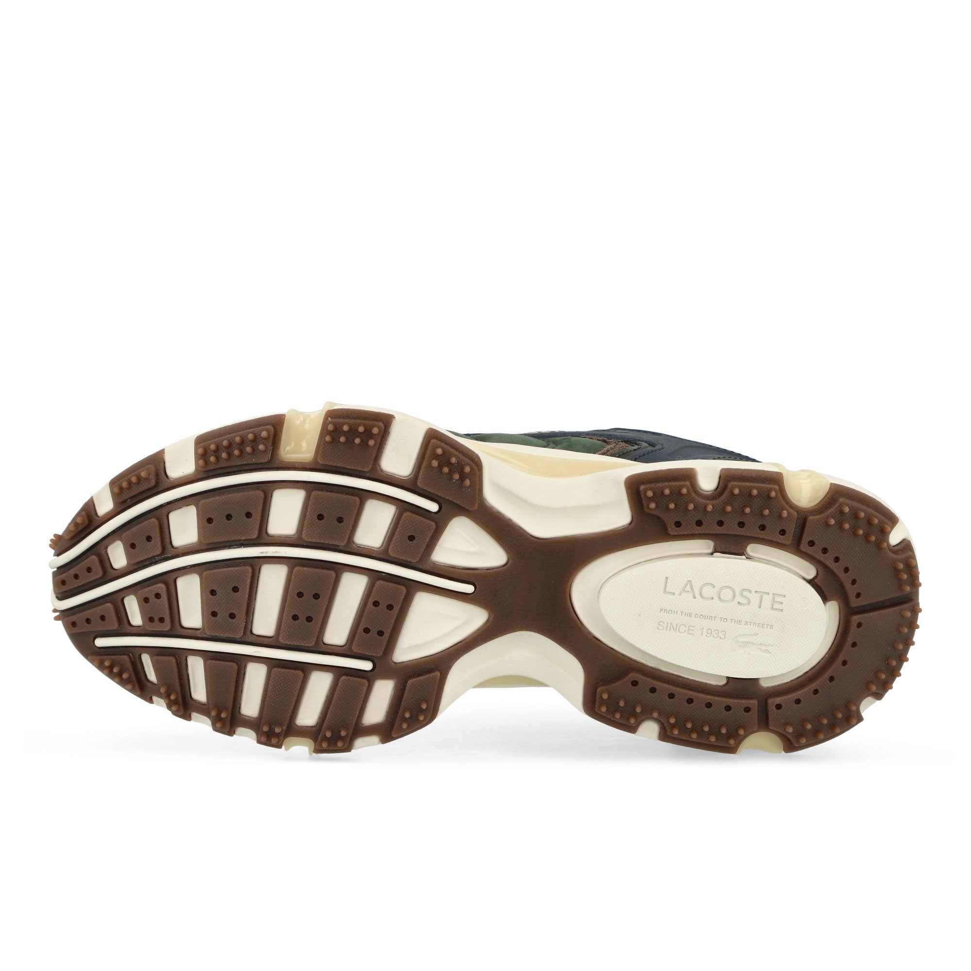 Lacoste L003 2K24 224 3 SMA Dark Green / Gum Low Top Sneakers Detail View 1 | Overkill