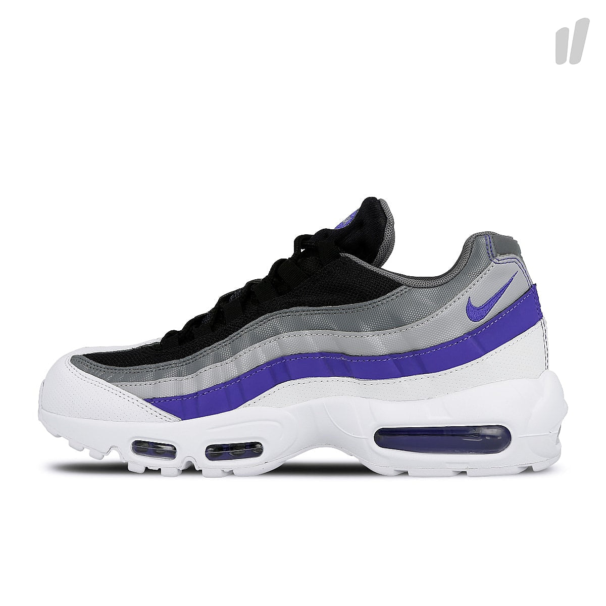 Nike air max 95 essential White-Persian Violet - Cool Grey - Wolf Grey Low Top Sneakers 749766 110 | Overkill